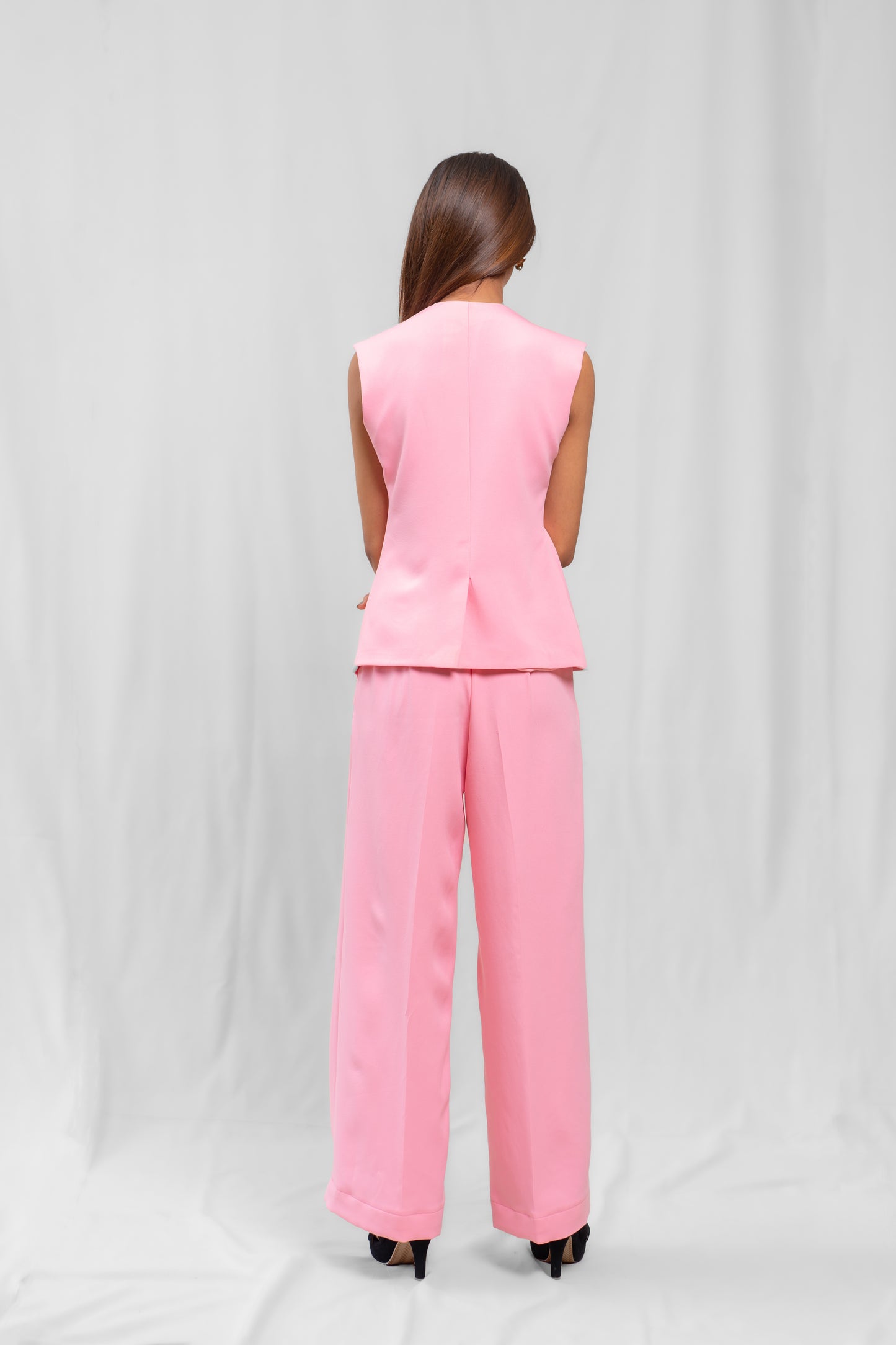 Pink Waistcoat Set