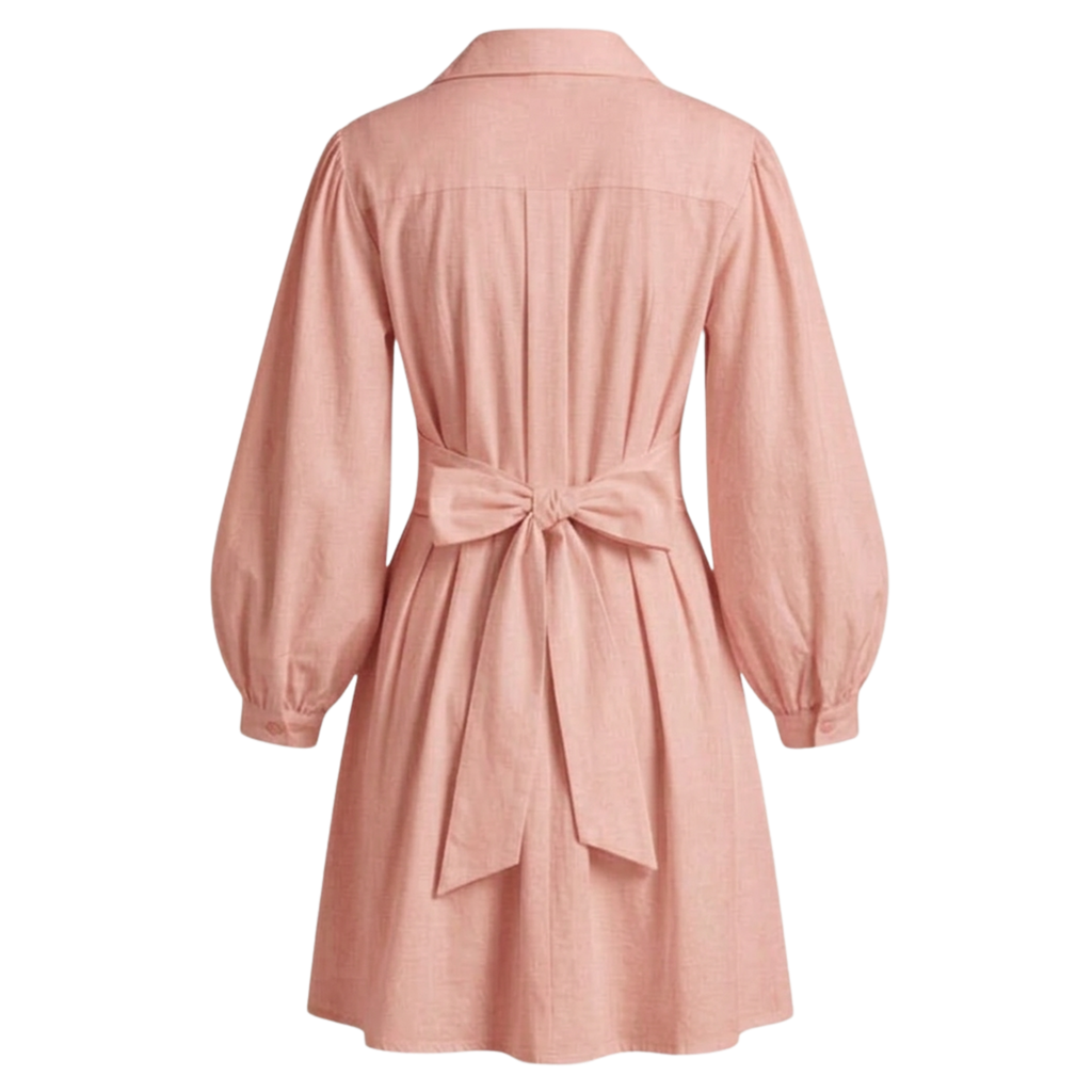 Cotton wrap short dress