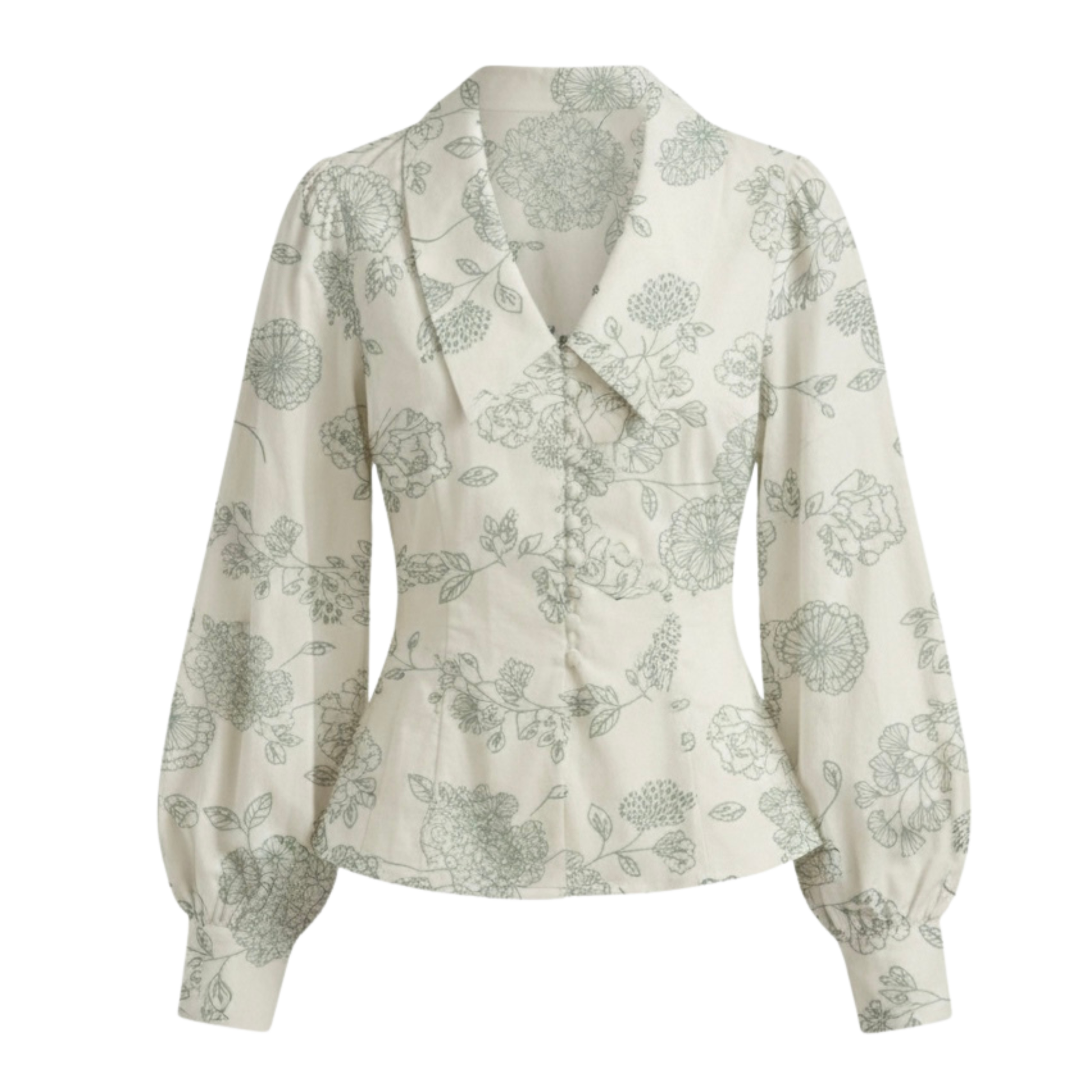 Floral Puff Sleeve Shirt