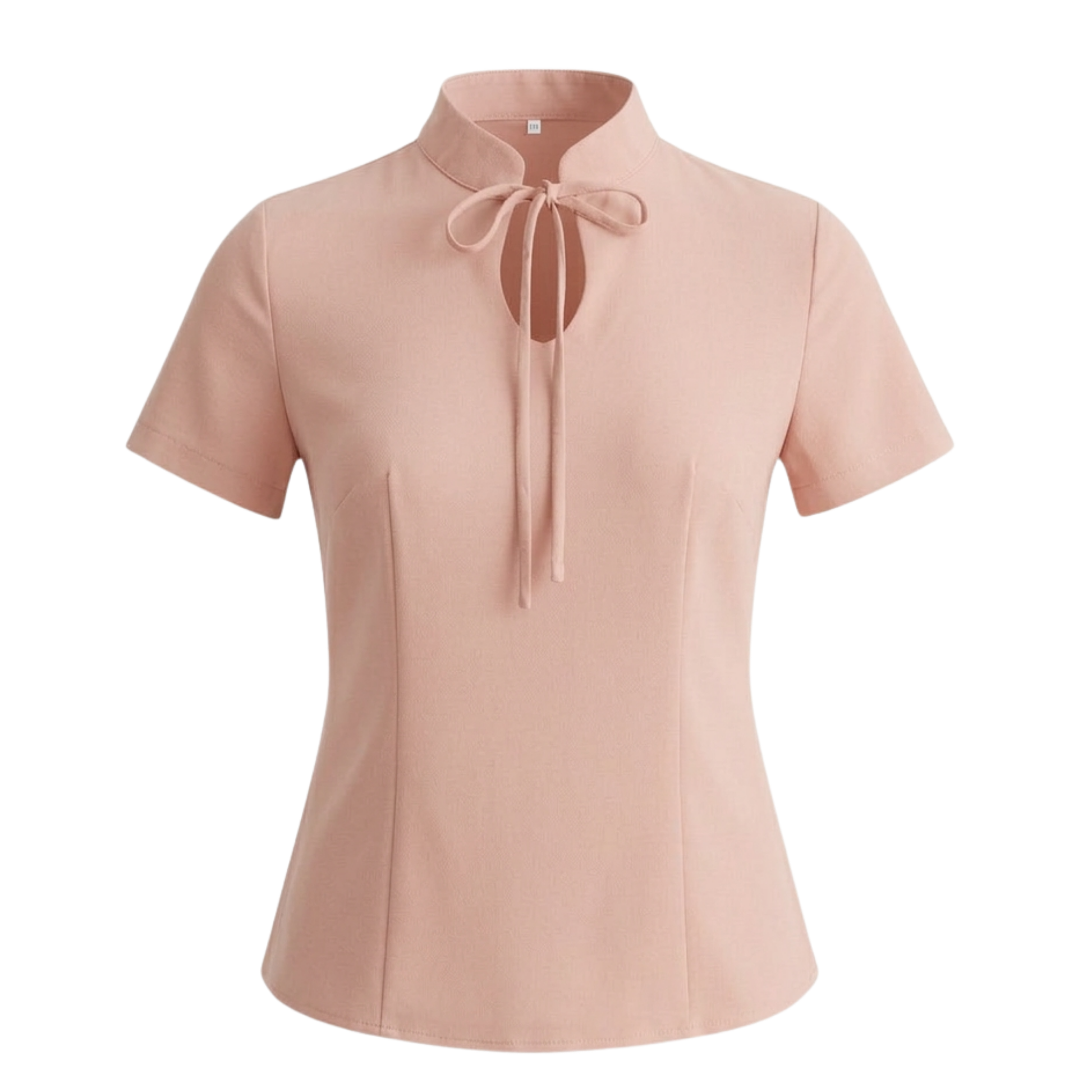 Cotton tie-neck top