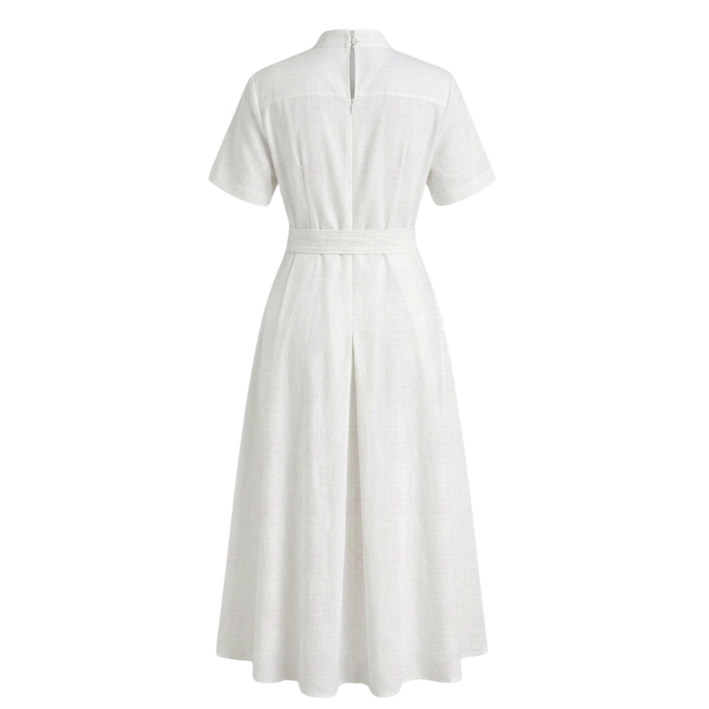 Linen shirt dress