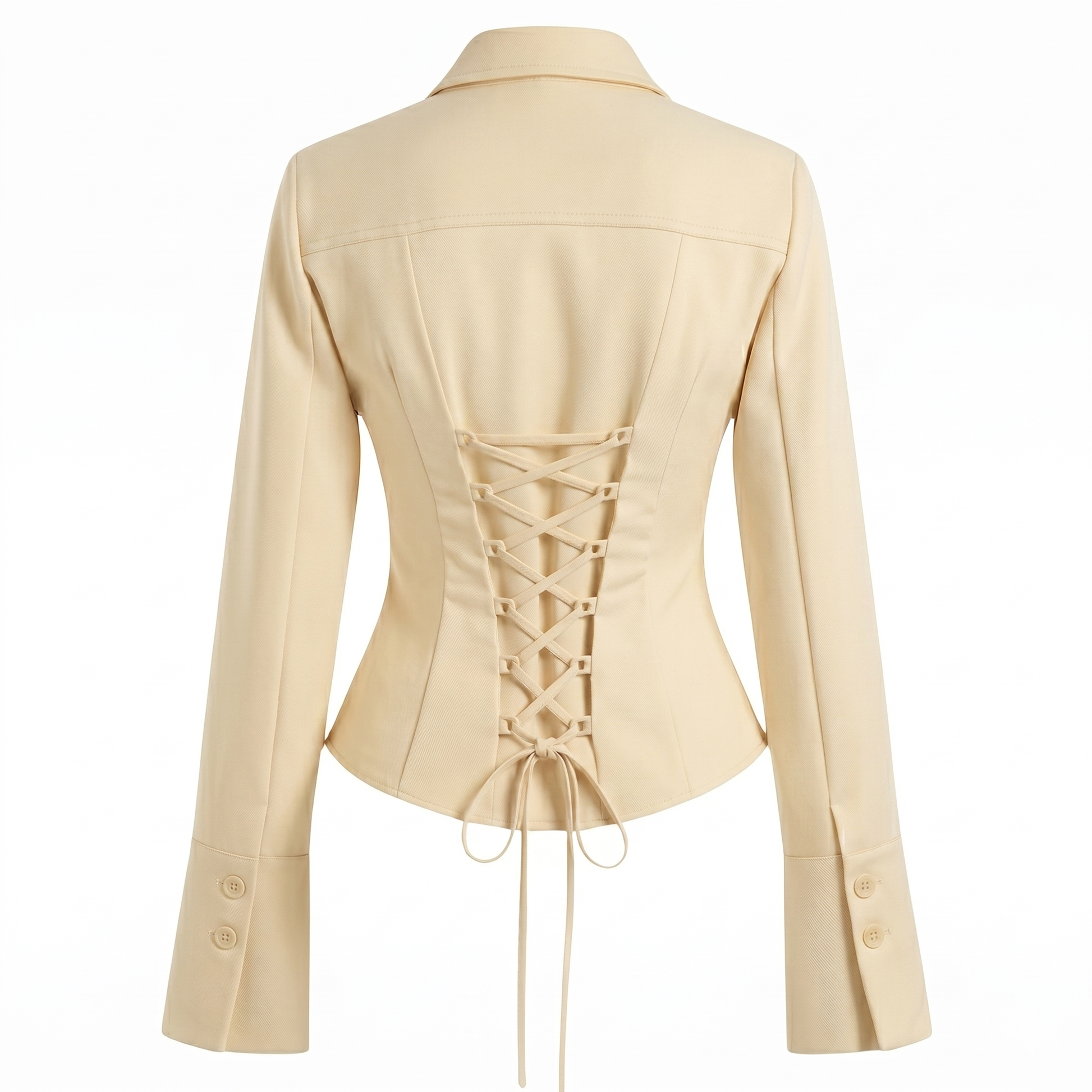 Cotton corset back shirt