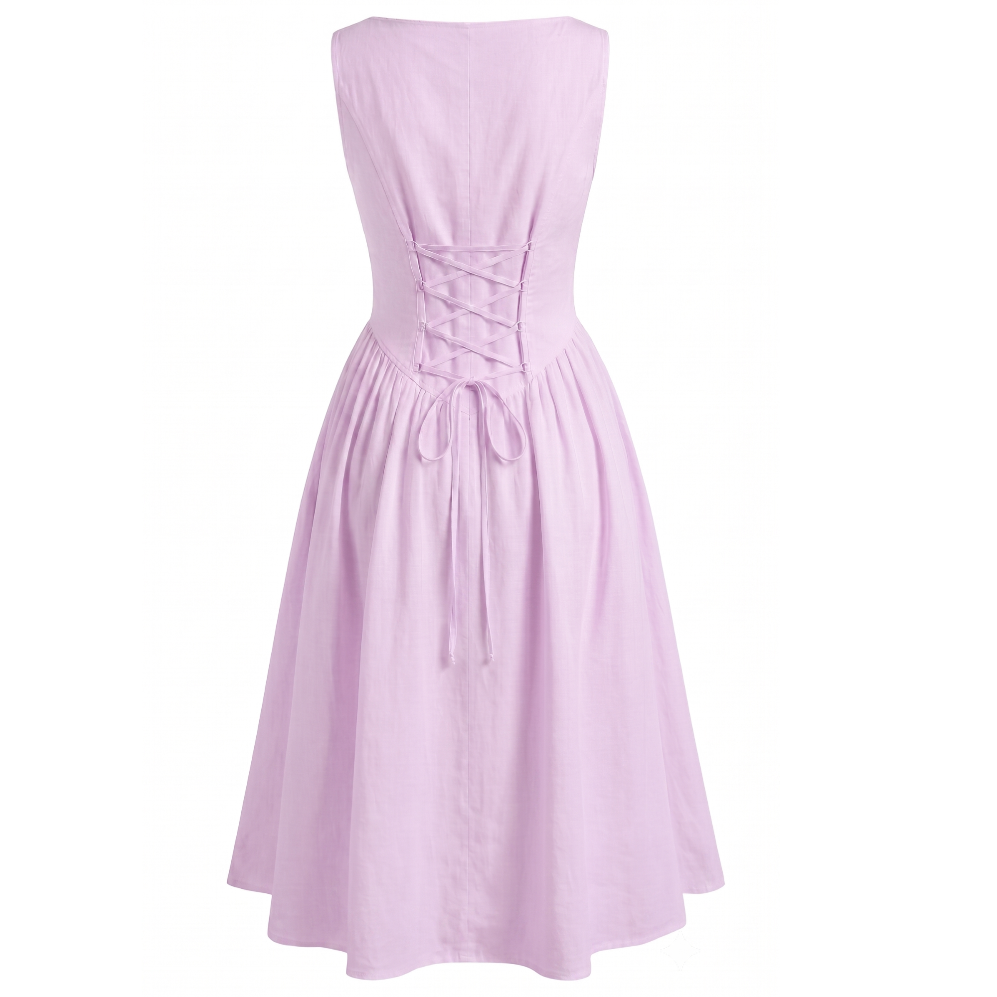 Boat Neck Fit & Flare Midi Dress