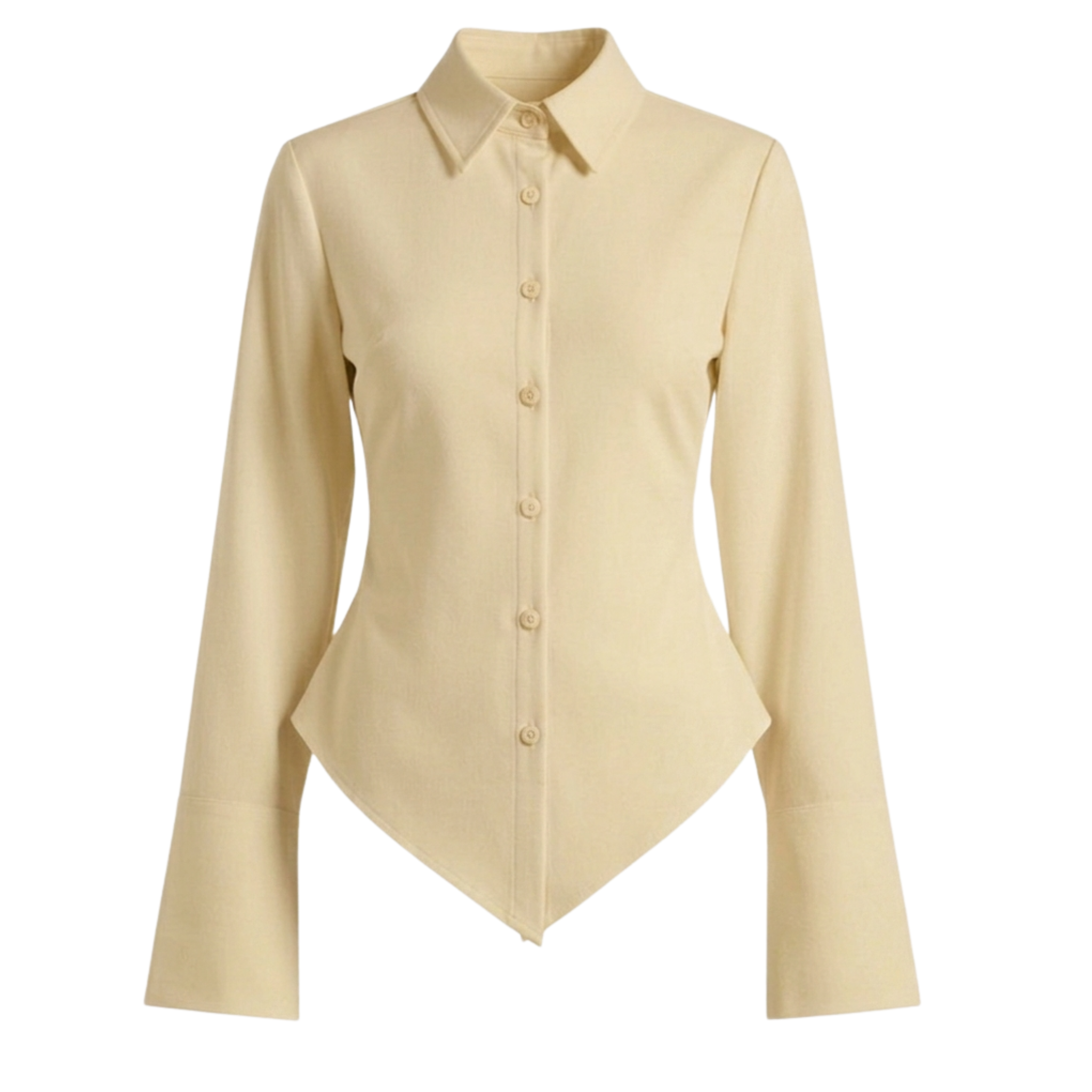 Fitted Button-Down Cotton Shirt
