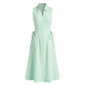 Linen tie-waist dress