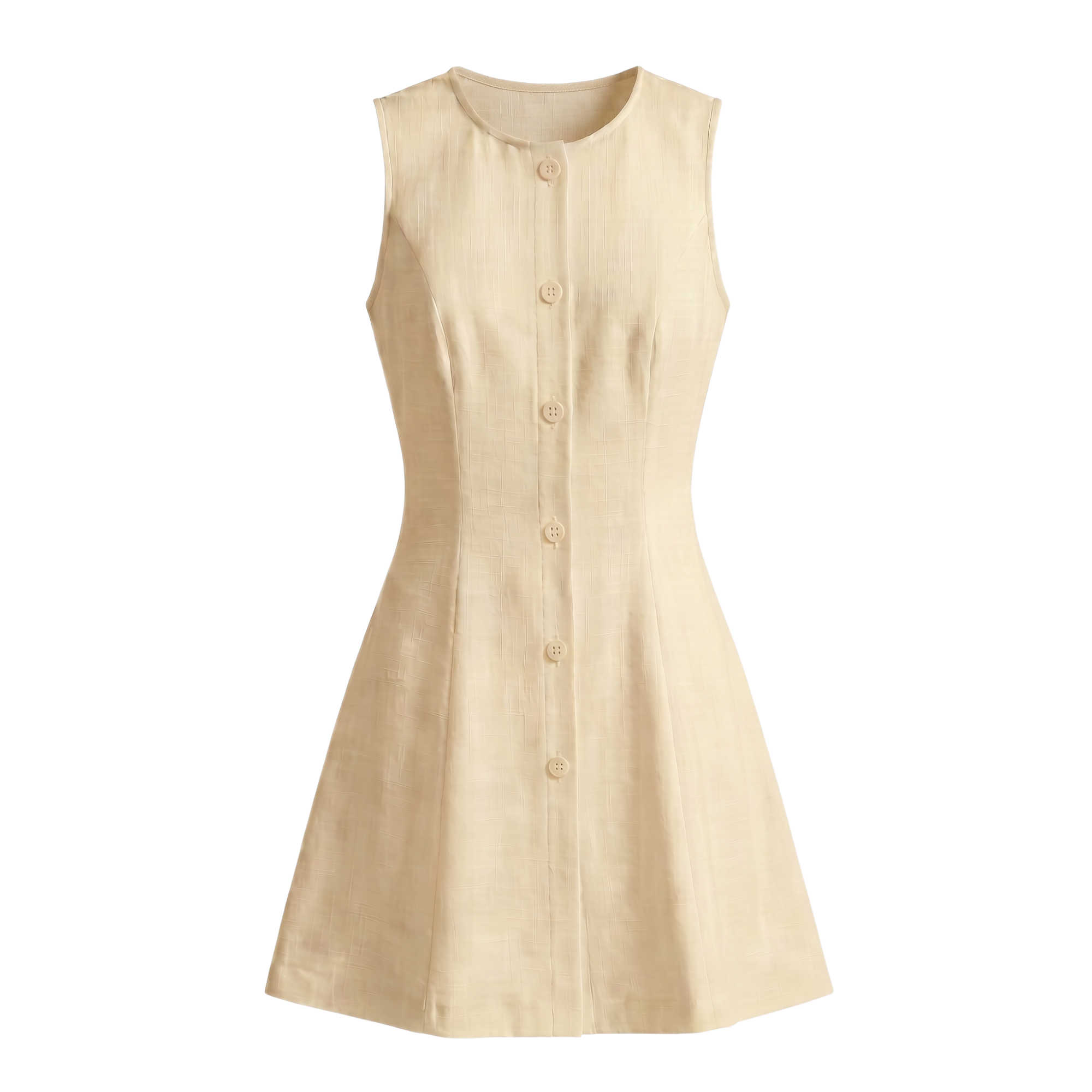 Button Front Mini Dress