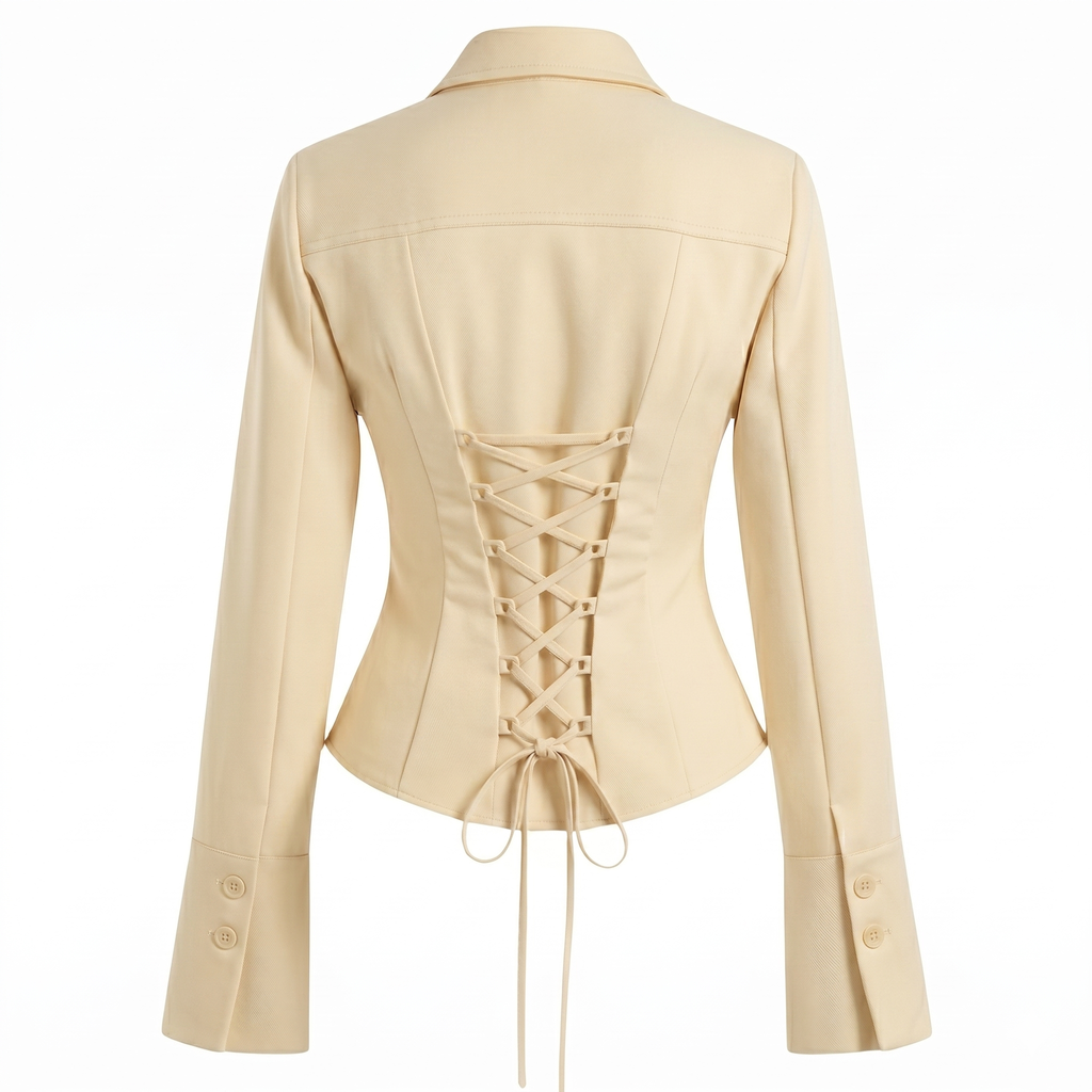 Fitted Button-Down Cotton Shirt