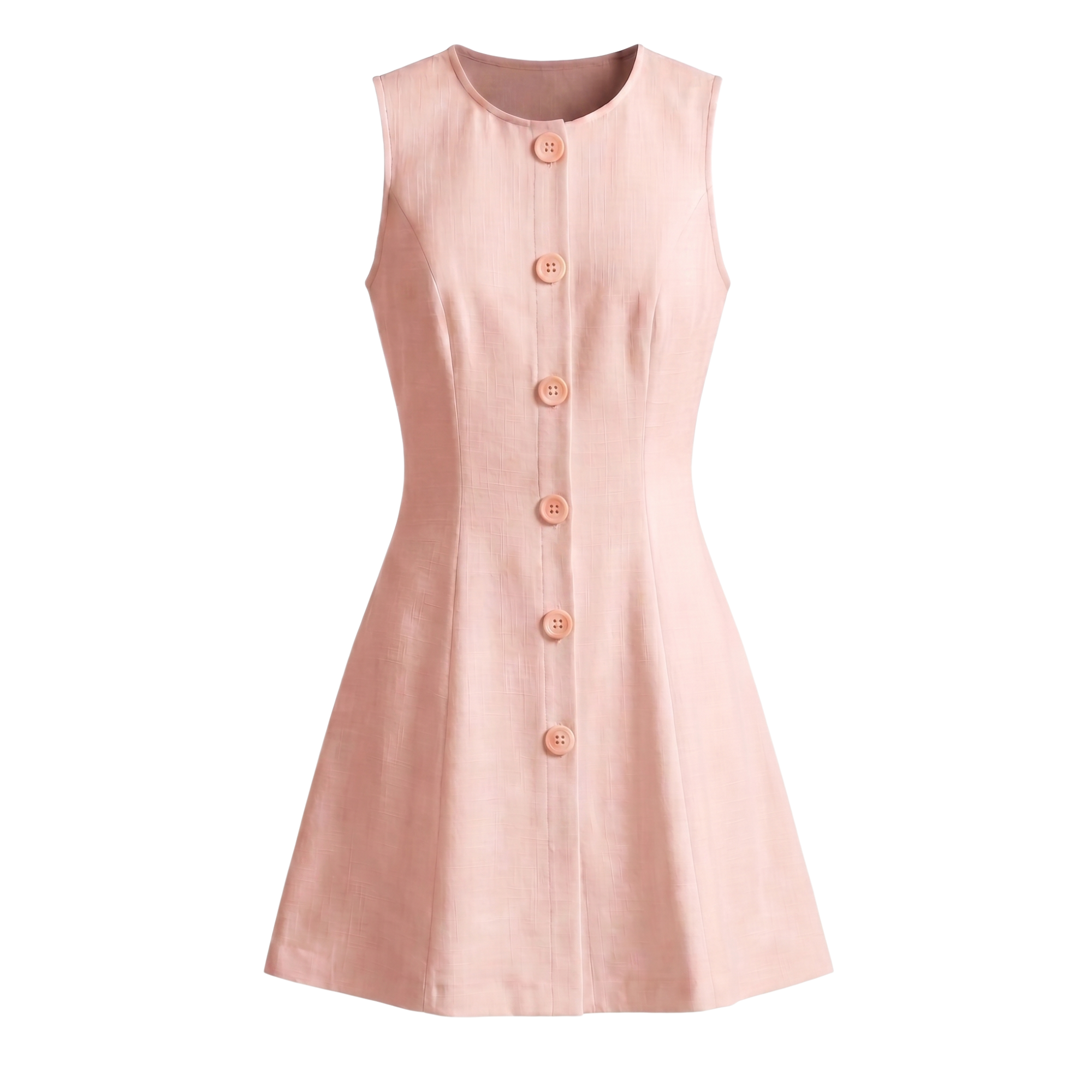 Button Front Mini Dress