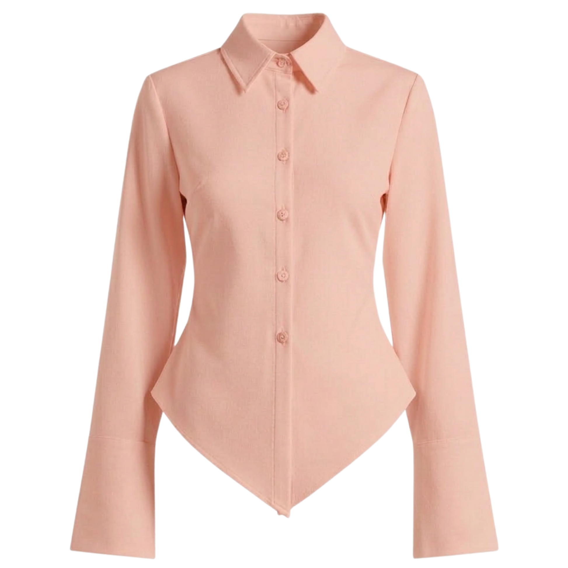 Fitted Button-Down Cotton Shirt