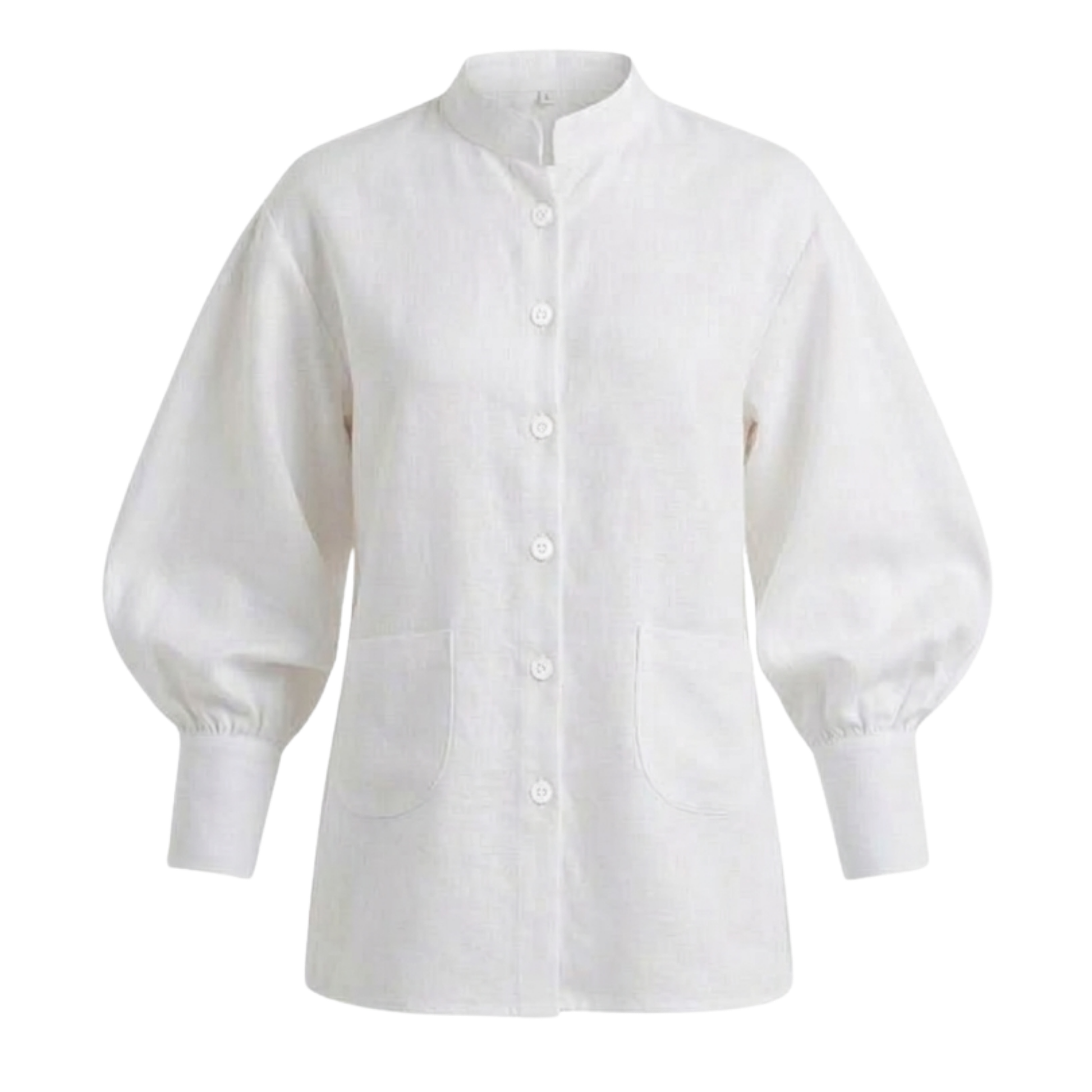 Cotton Balloon Sleeve Shirt