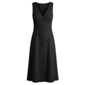 Button Front Midi Dress