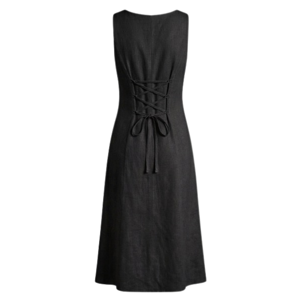 Button Front Midi Dress