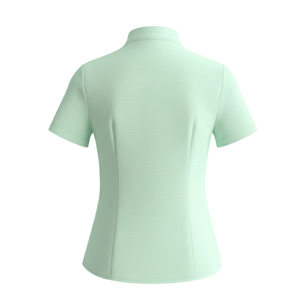 Linen tie-neck top