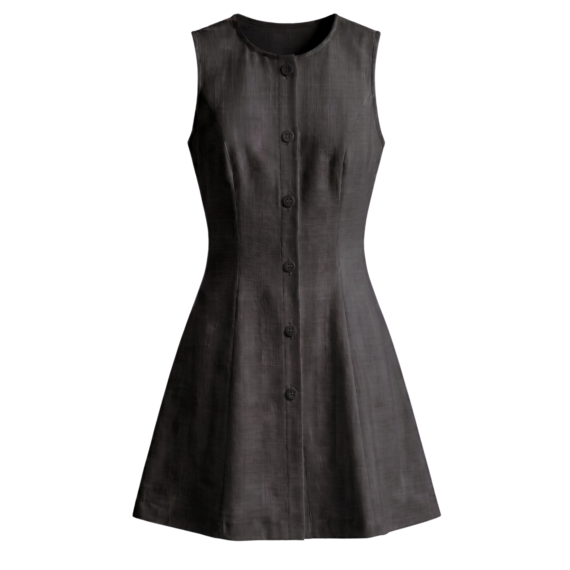 Button Front Mini Dress