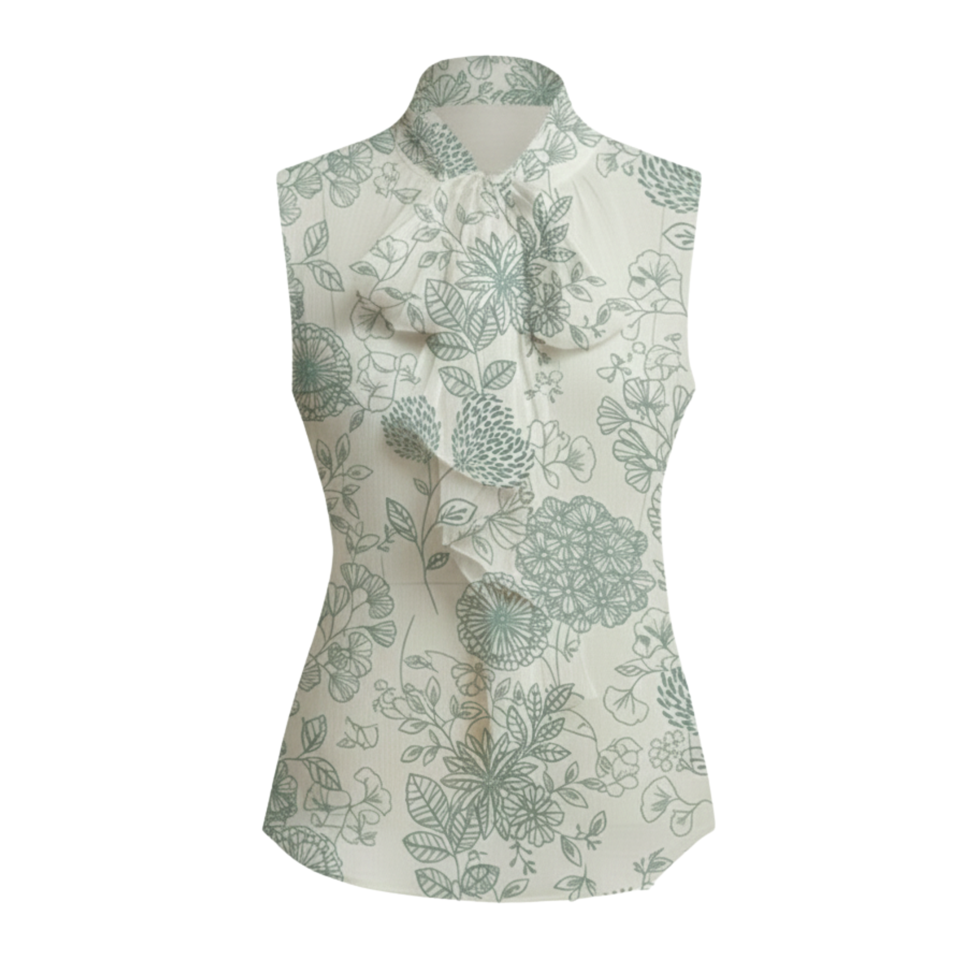 Sheer sleeveless shirt