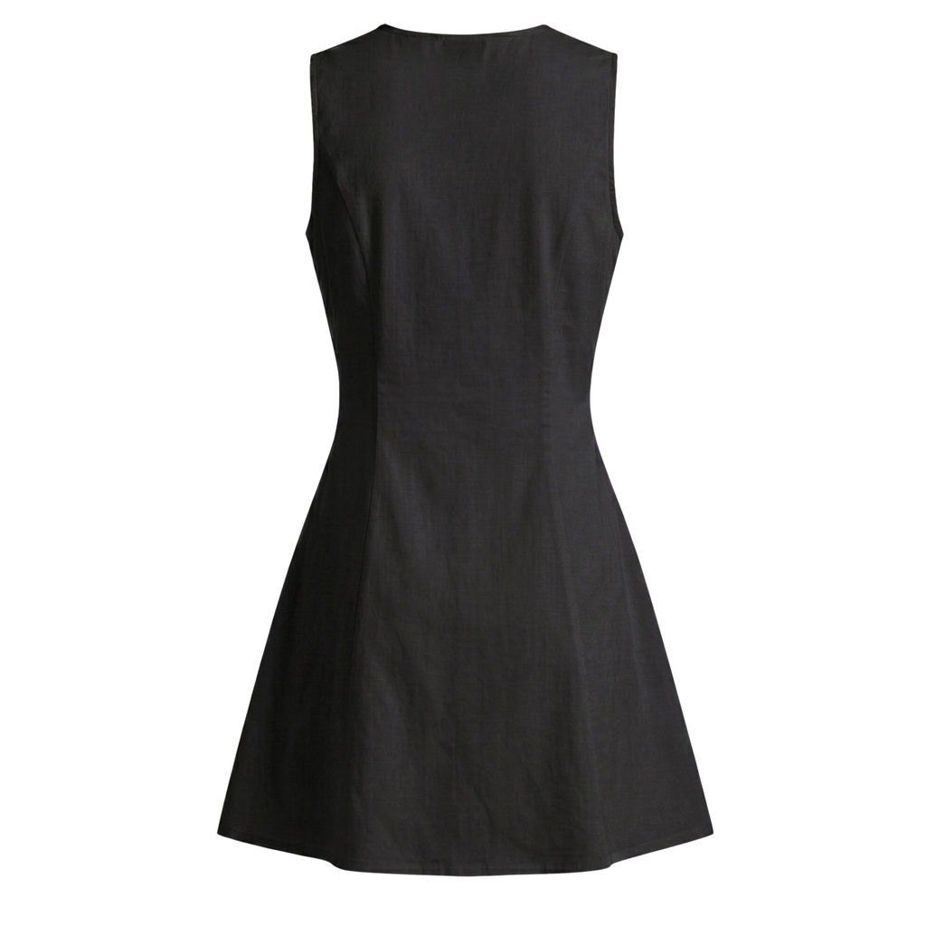 Button Front Mini Dress