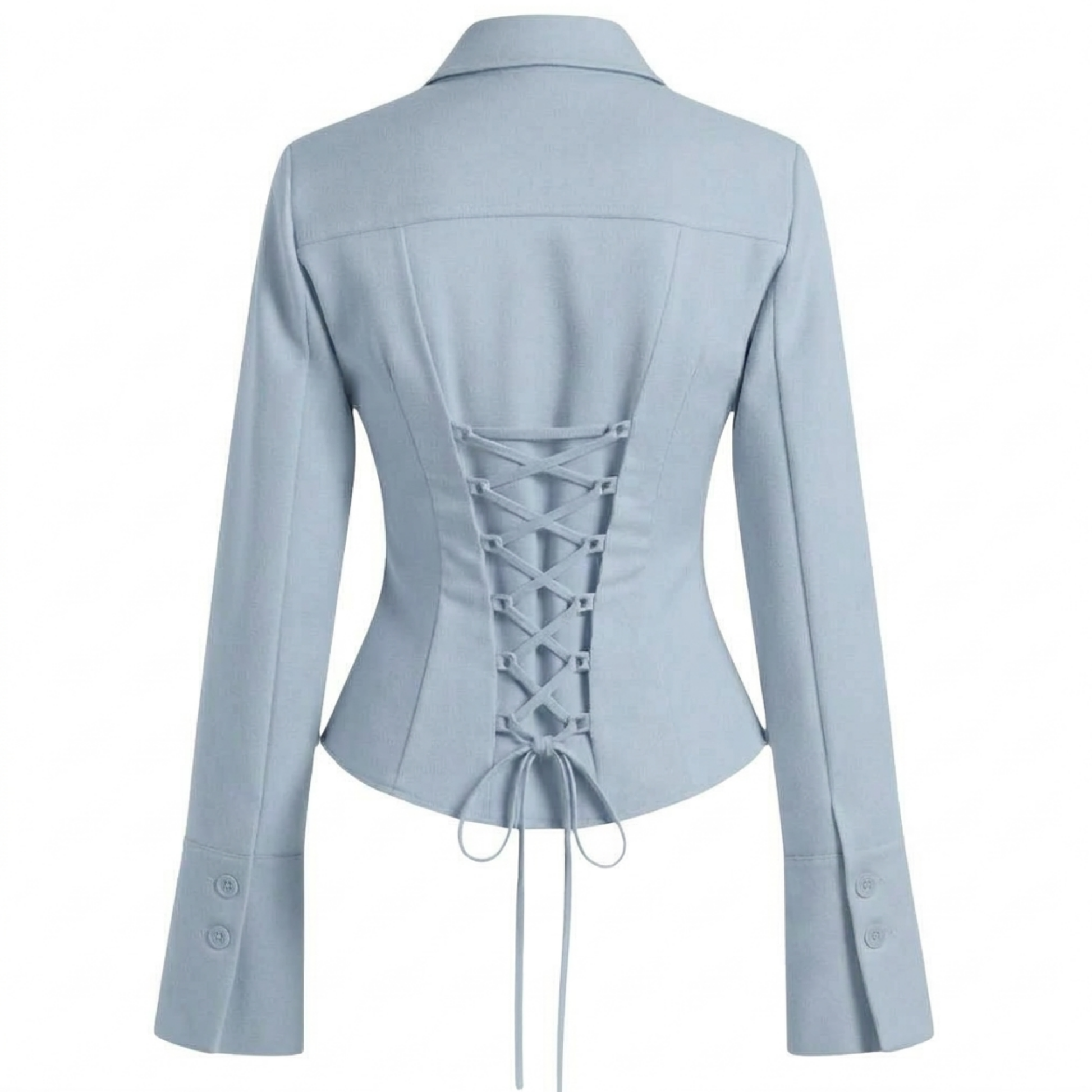 Cotton corset back shirt