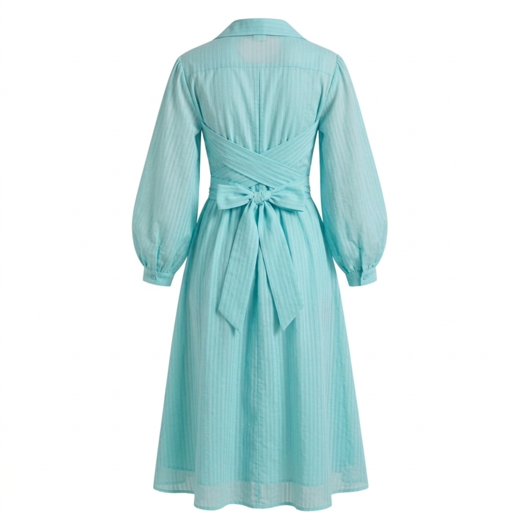 Aqua wrap dress