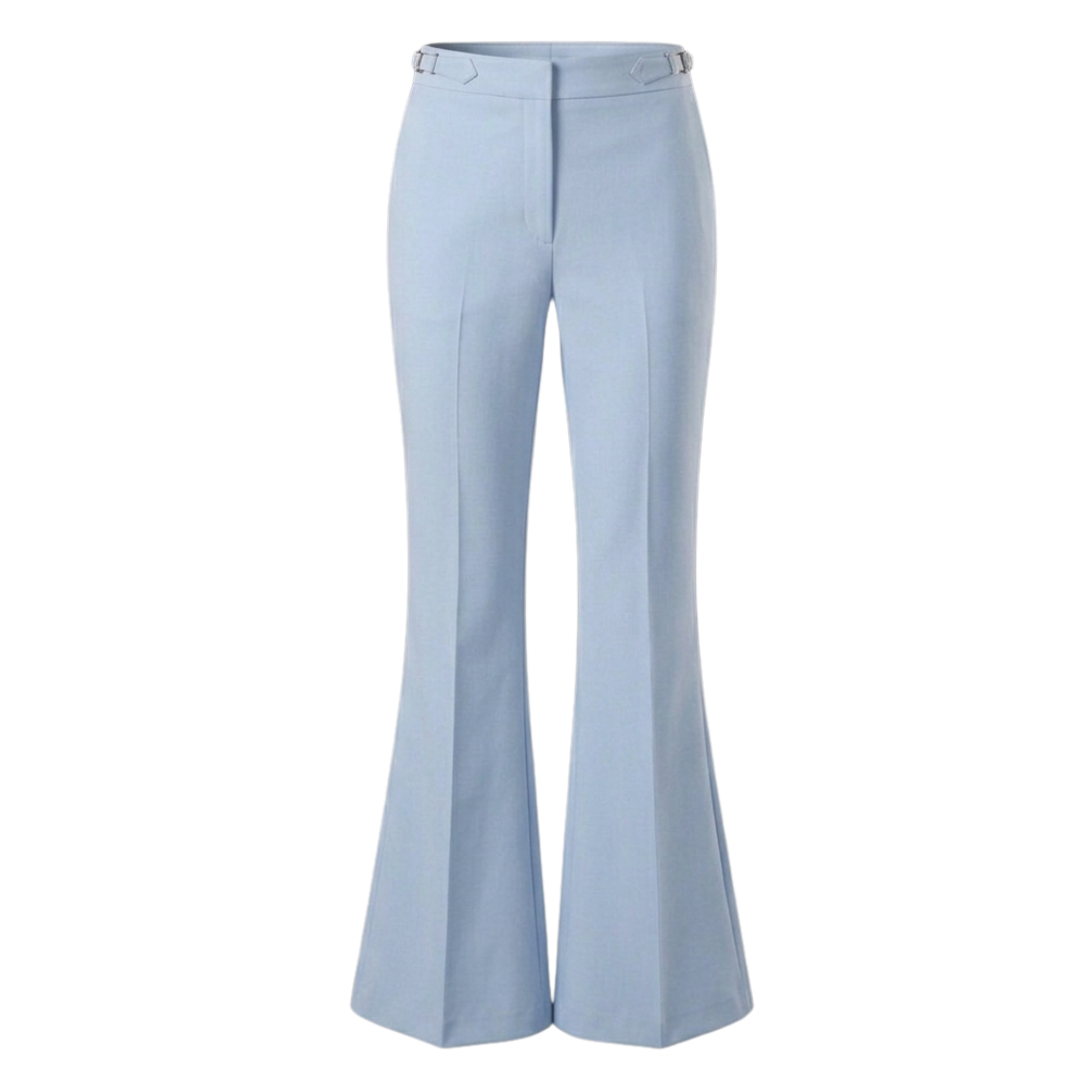 Women's Sky Blue Flared Formal Pants
