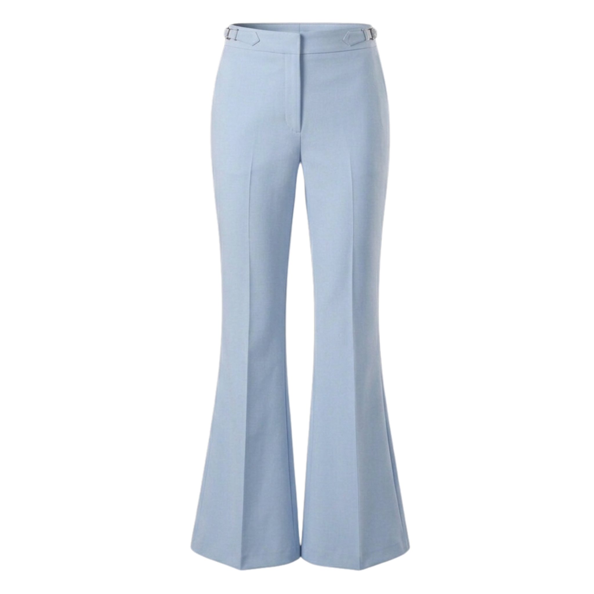 Women's Sky Blue Flared Formal Pants