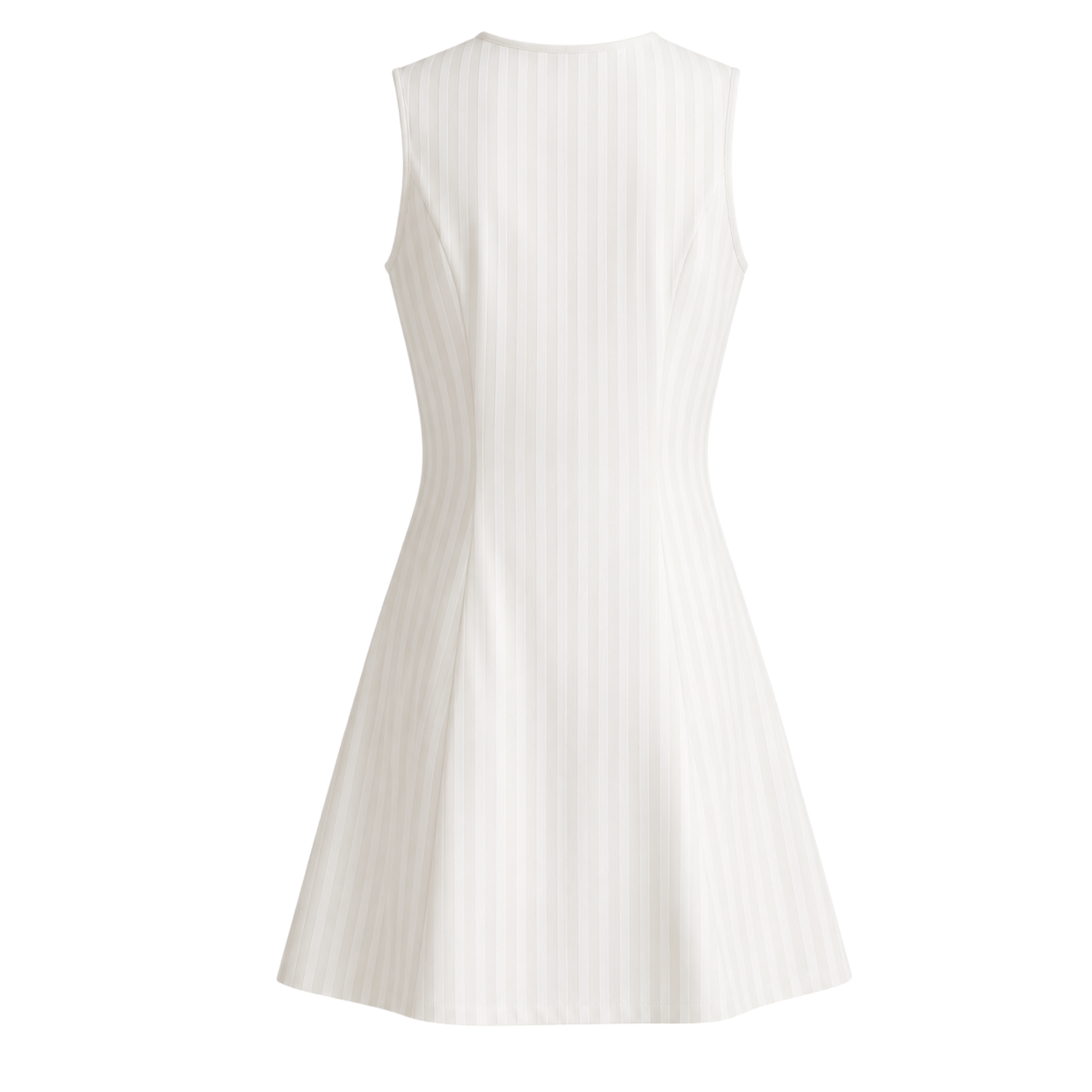 Button Front Mini Dress- Stripe