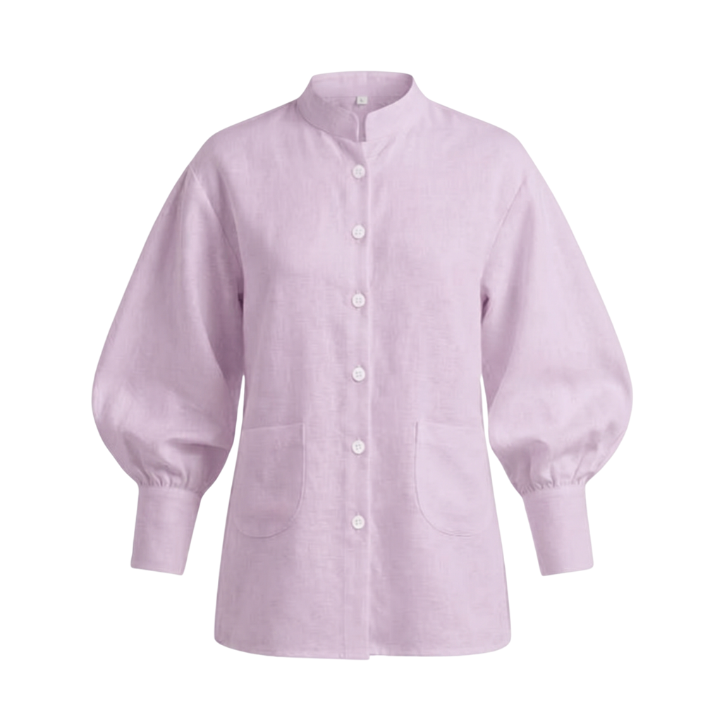 Cotton Balloon Sleeve Shirt