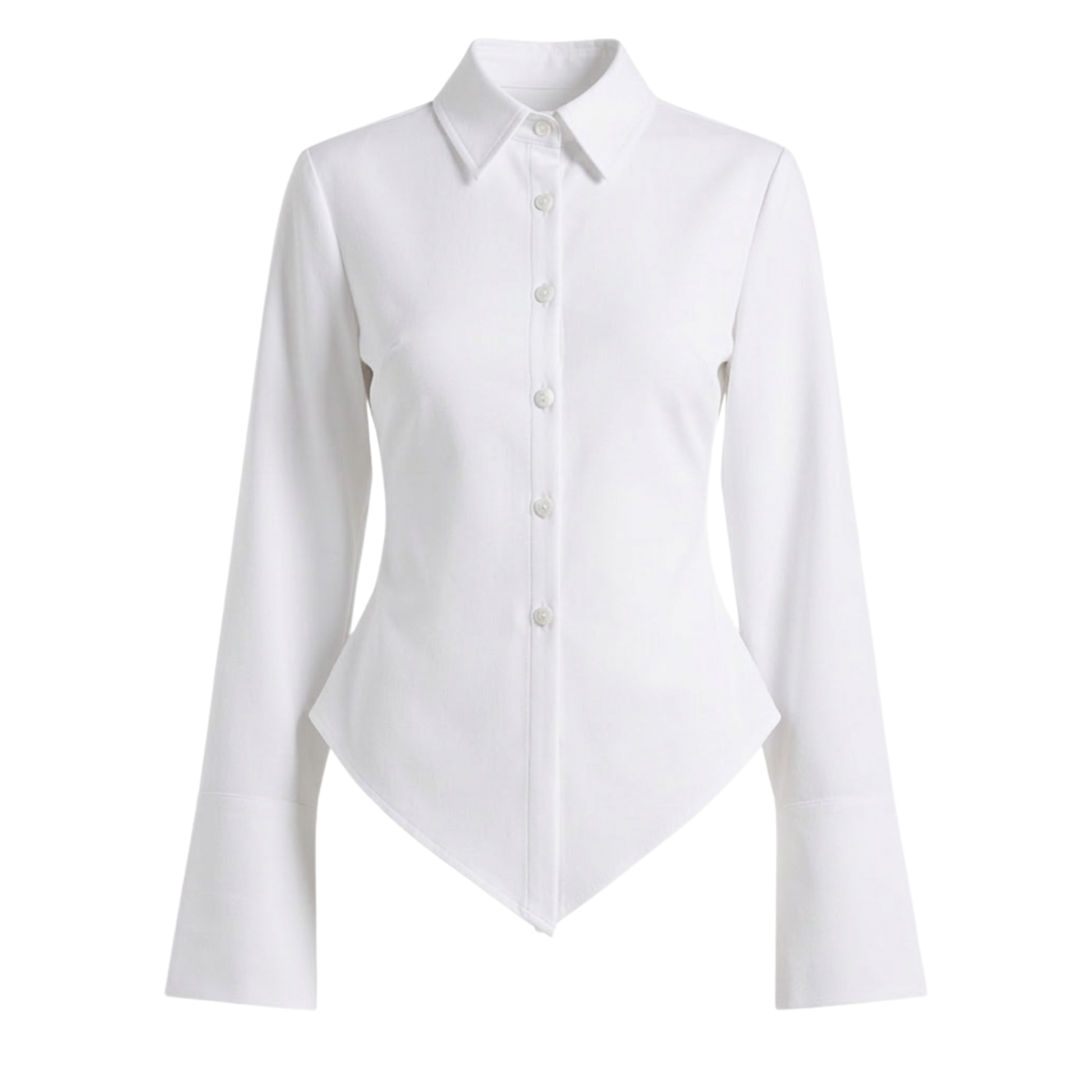 Fitted Button-Down Cotton Shirt