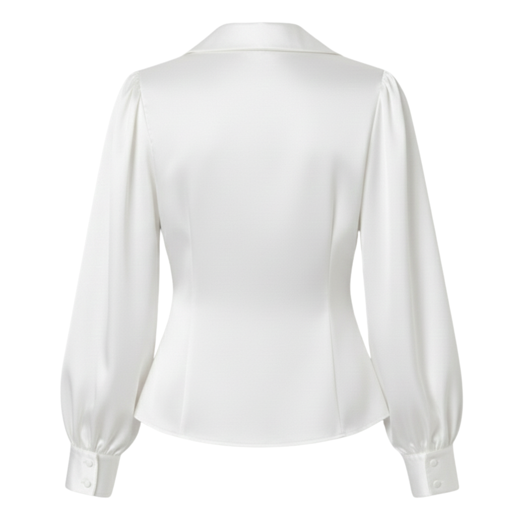 Satin Statement Collar Shirts