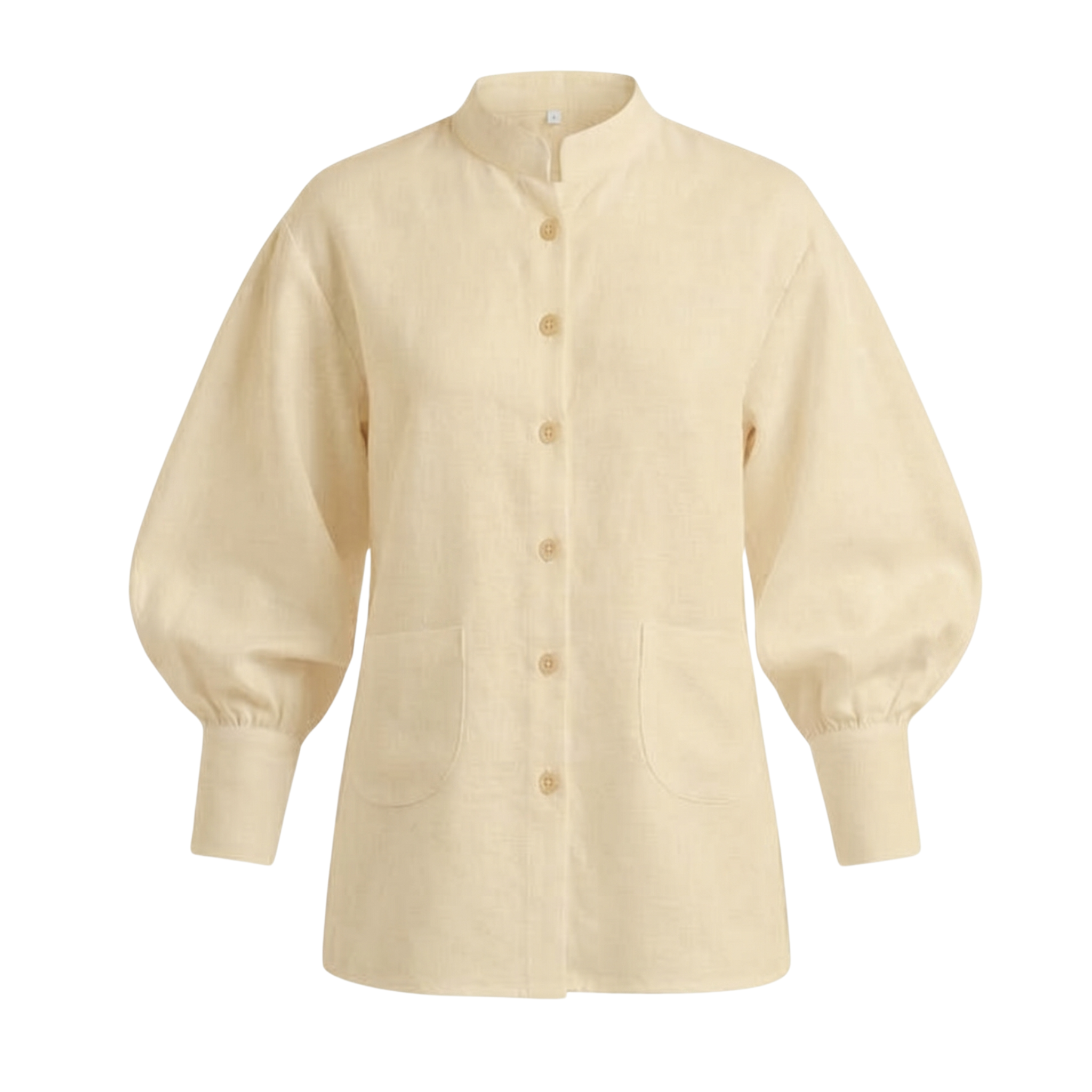 Cotton Balloon Sleeve Shirt