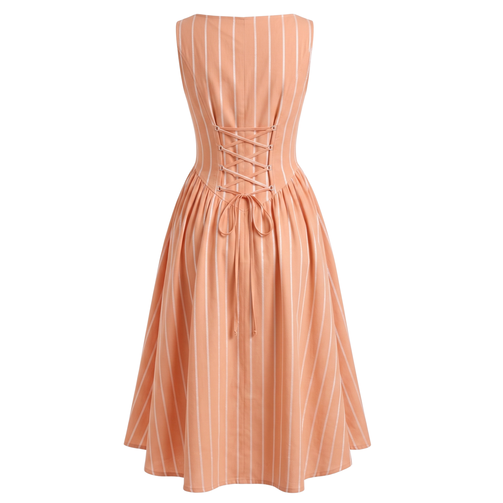 Boat Neck Stripe Dress