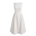 Boat Neck Stripe Dress