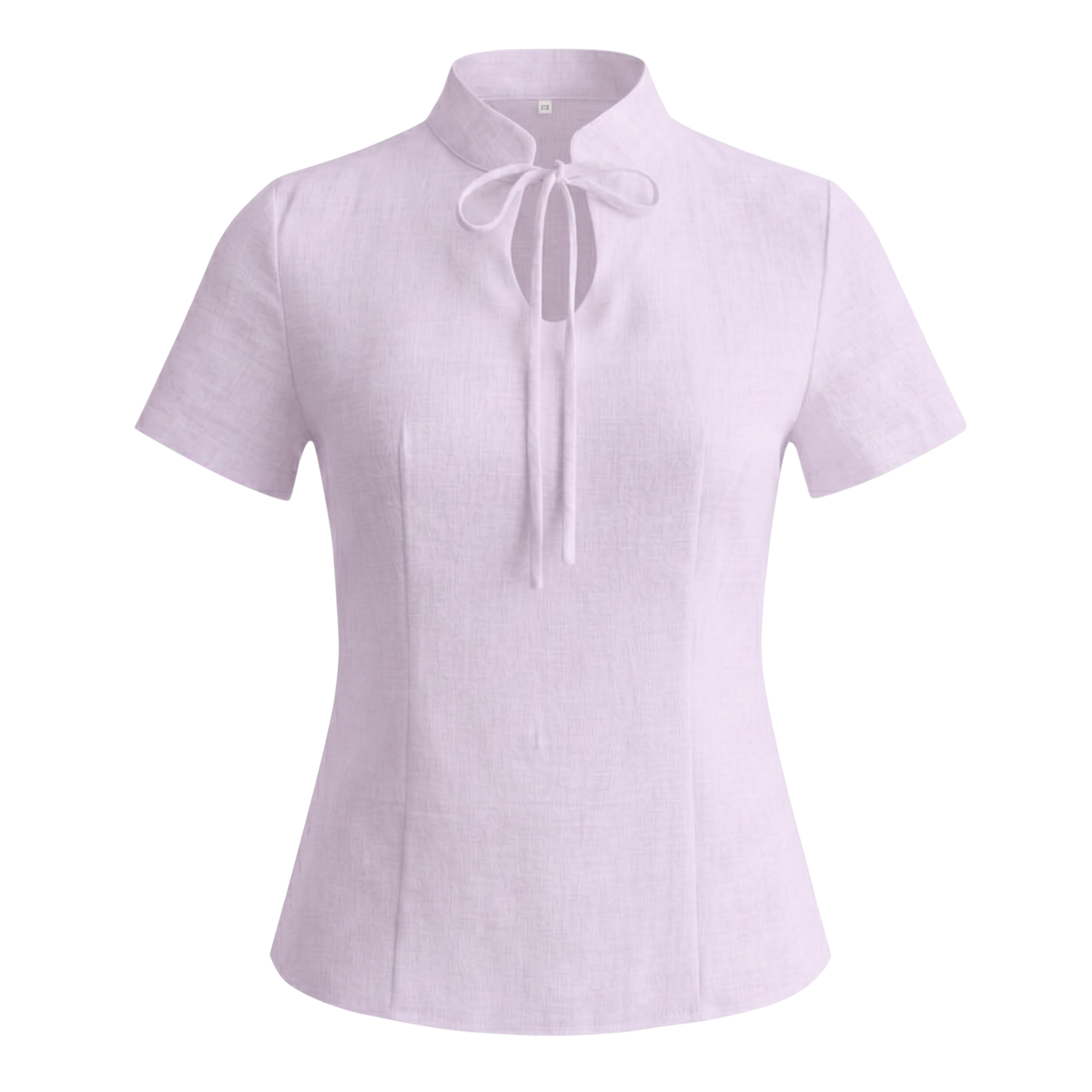 Cotton tie-neck top