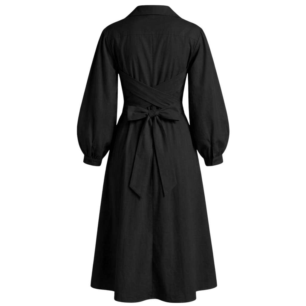 Cotton wrap dress