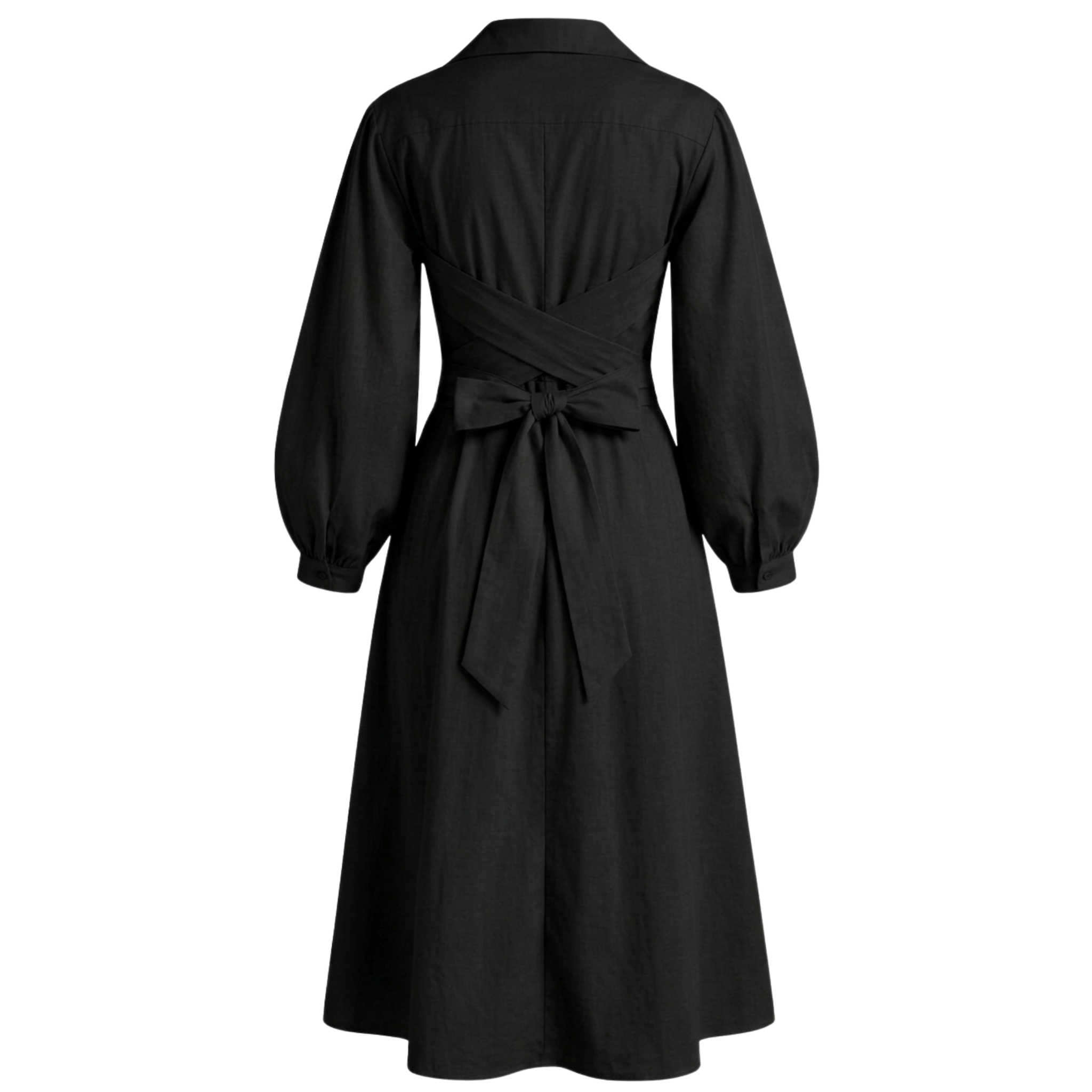 Cotton wrap dress