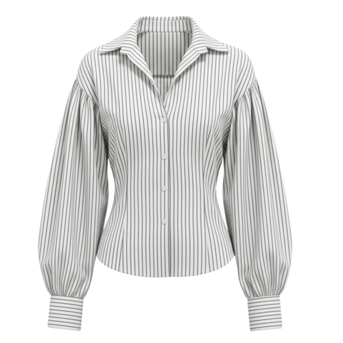 Contour-Fit Stripe Shirt