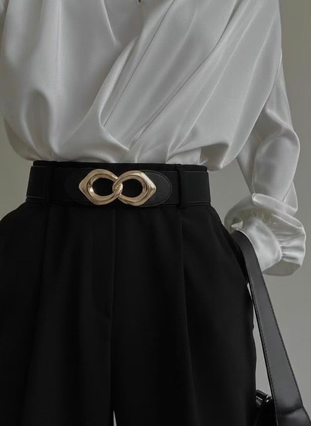 Black wide belt