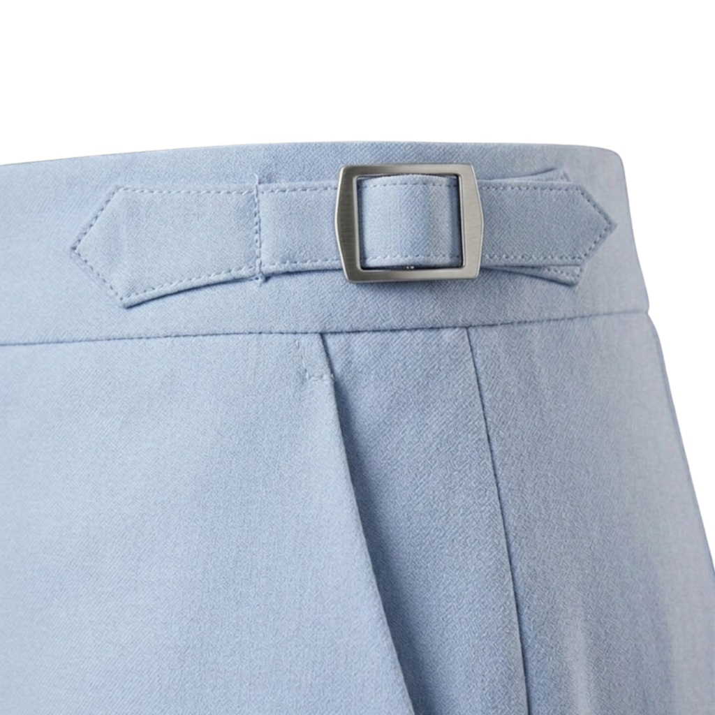 Women's Sky Blue Flared Formal Pants