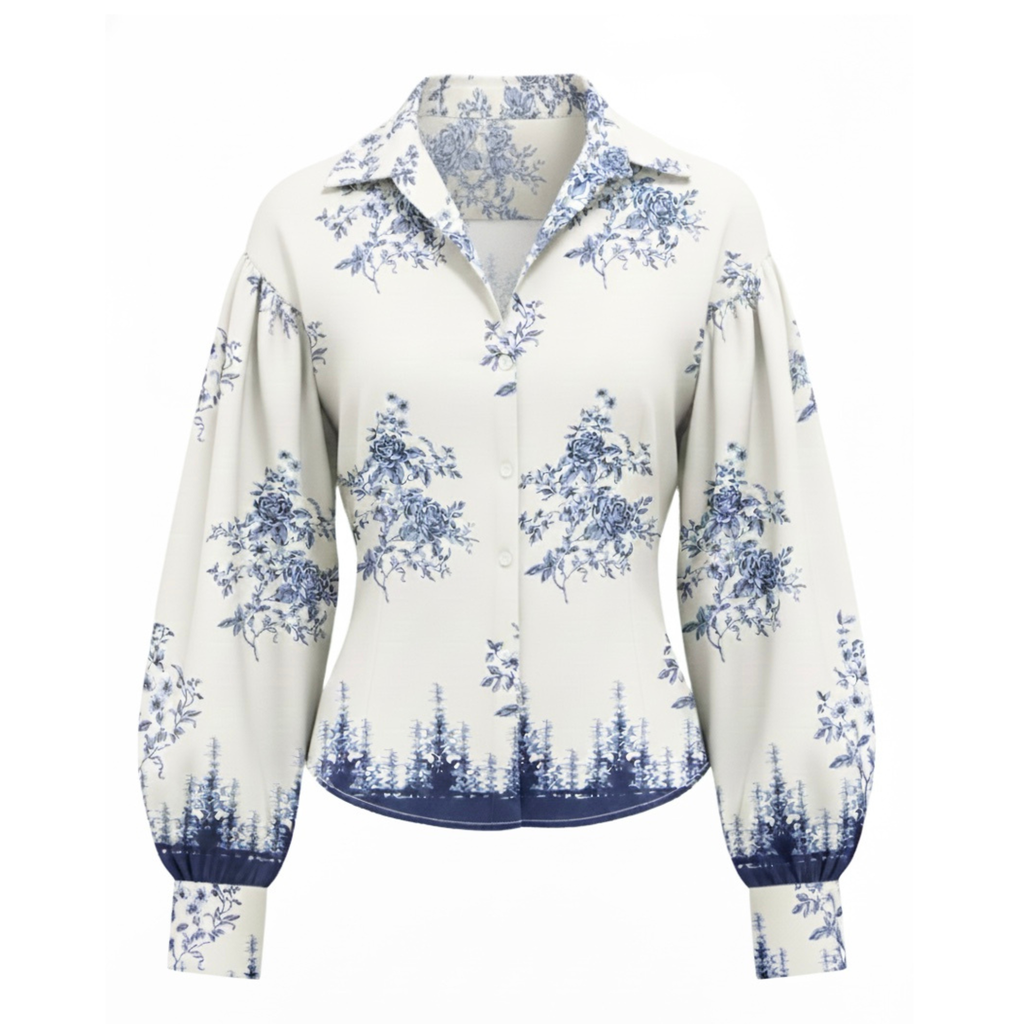 Floral Contour Fit Shirt