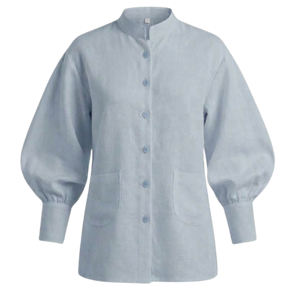Cotton Balloon Sleeve Shirt
