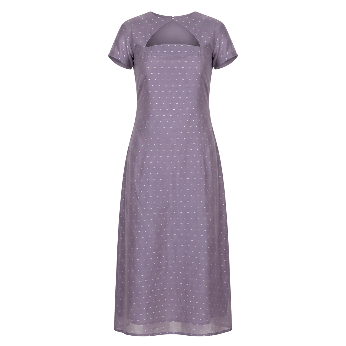 Lavender cut-out Midi Dress - Festive Edit