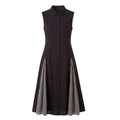 Checks Panel Shirt Dress