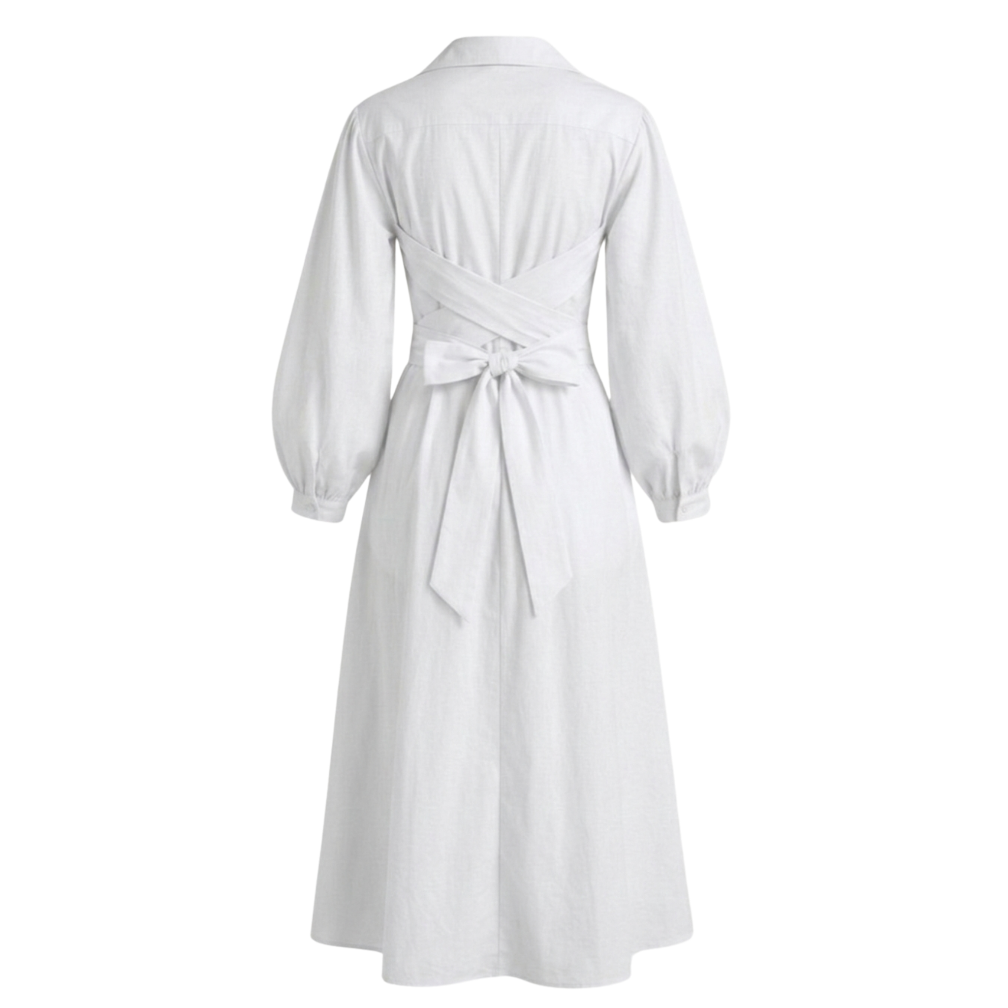 Linen wrap dress