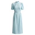 Aqua Structured Midi Dress
