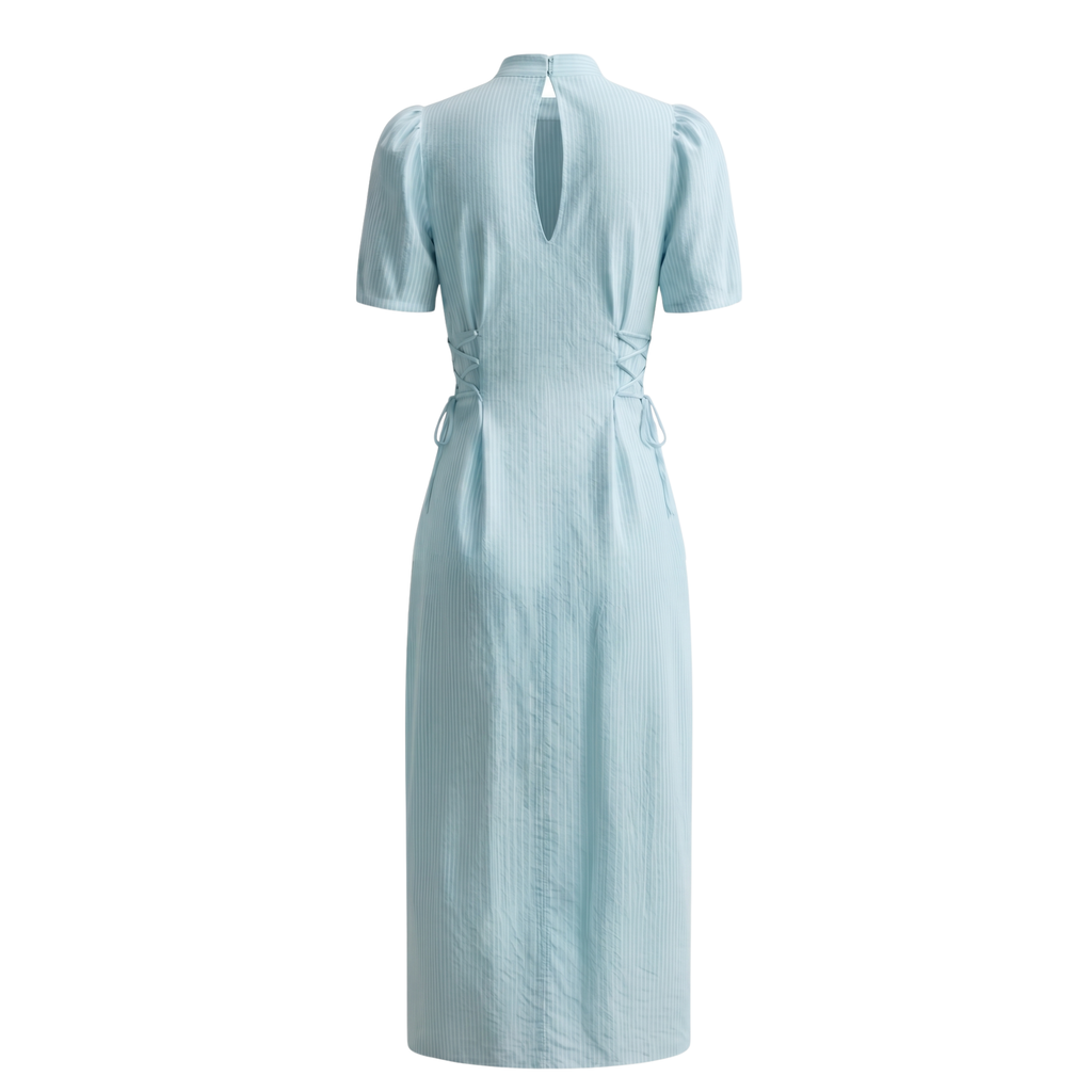 Aqua Structured Midi Dress