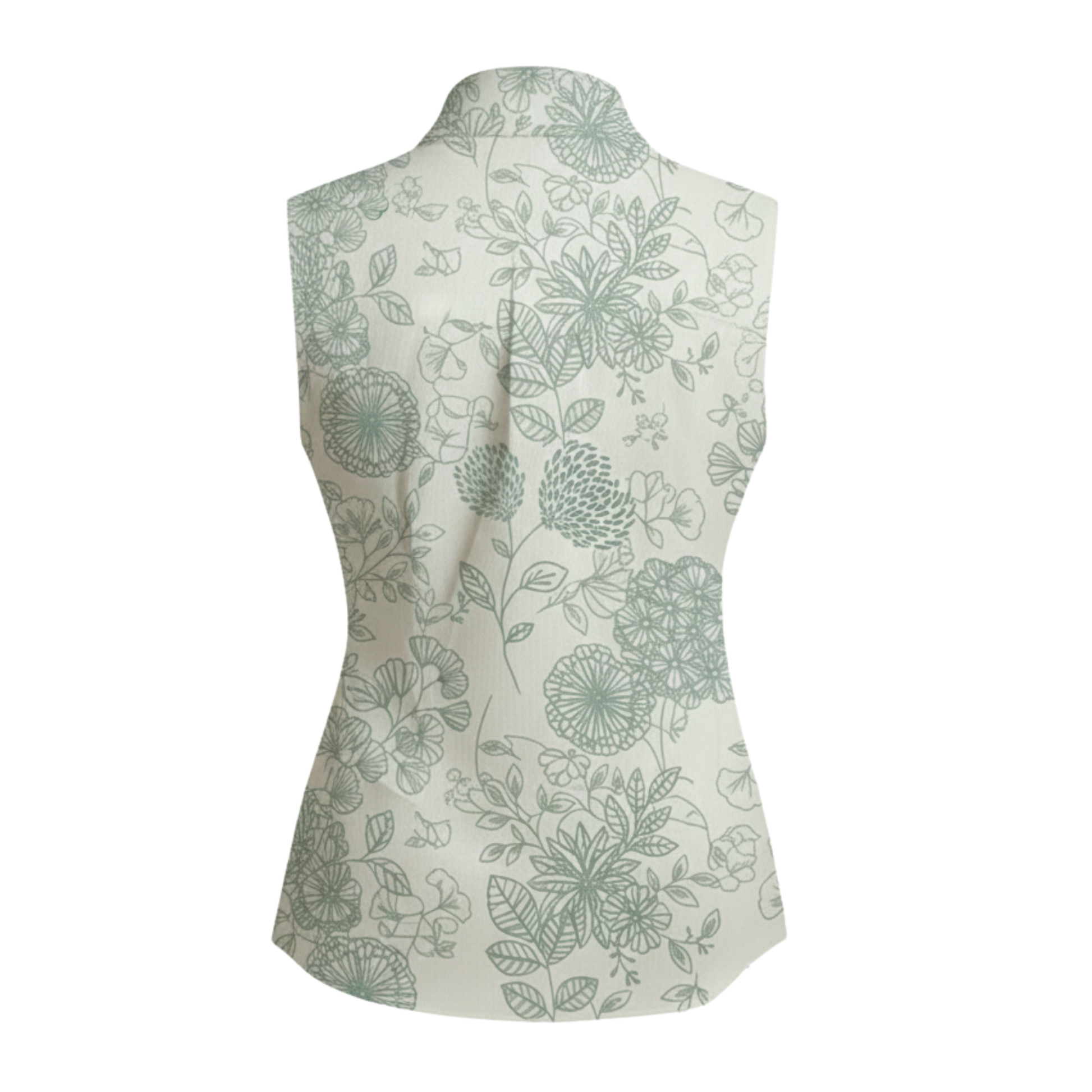 Sheer sleeveless shirt