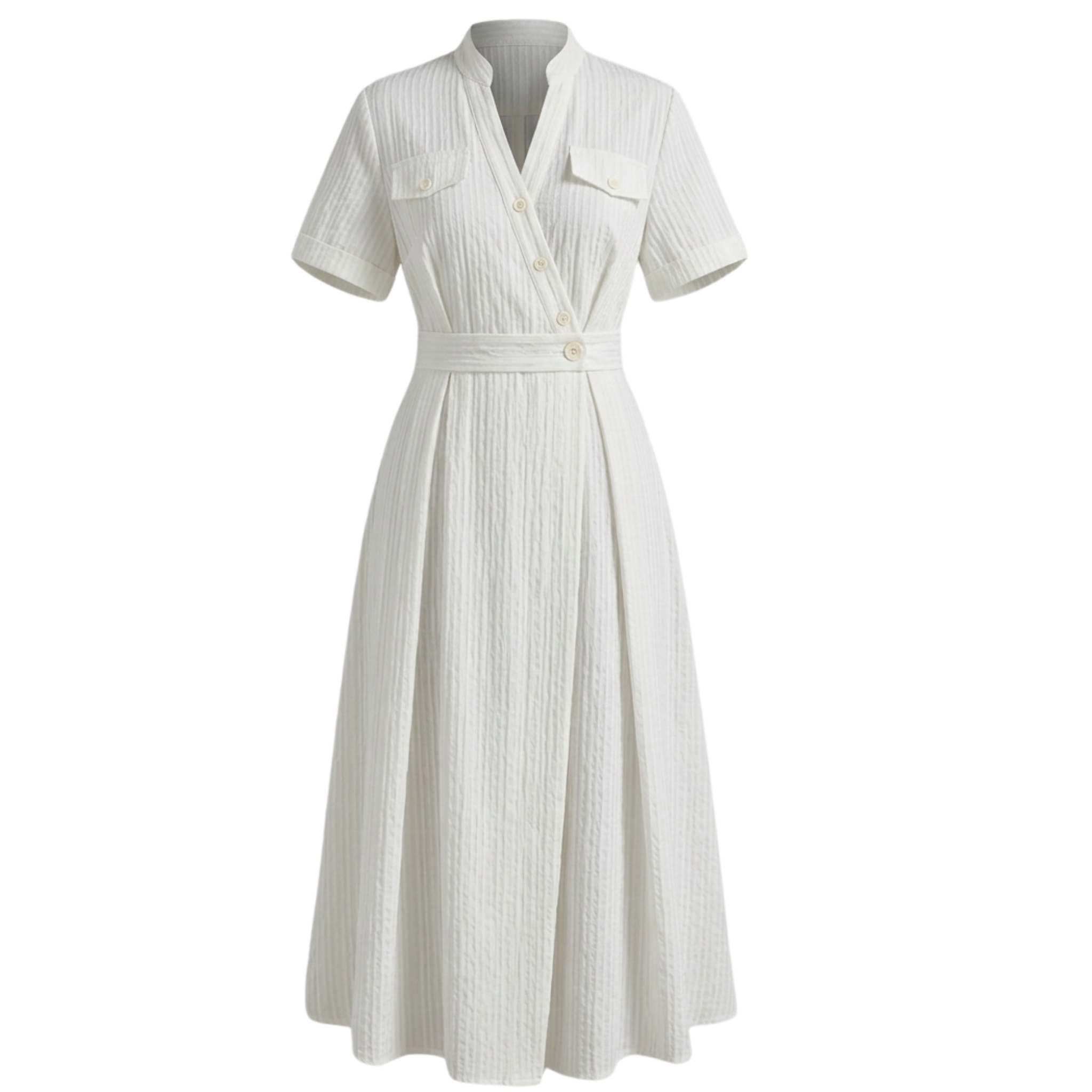 Stripe shirt dress