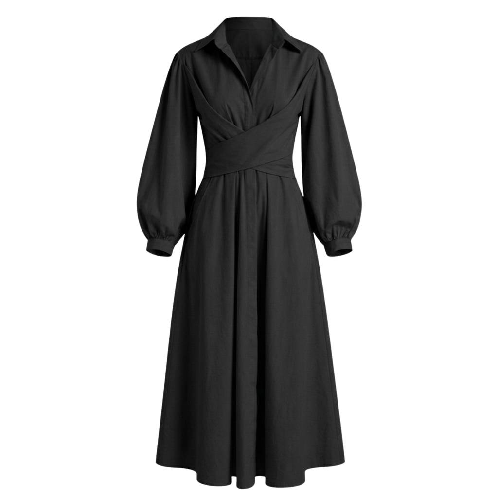 Cotton wrap dress