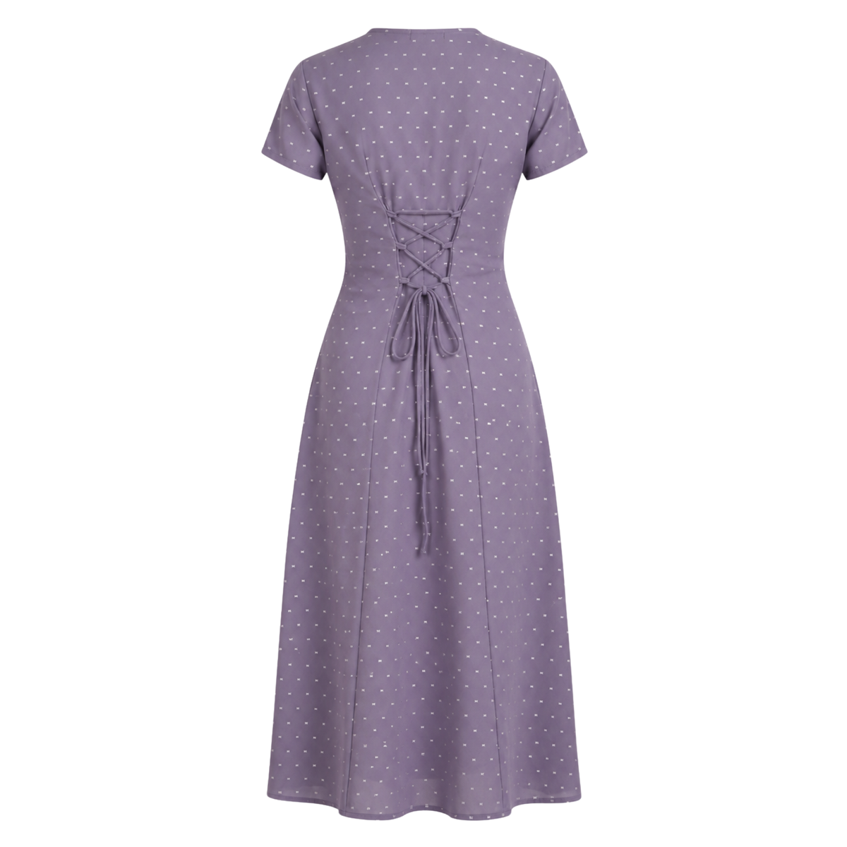 Lavender cut-out Midi Dress - Festive Edit