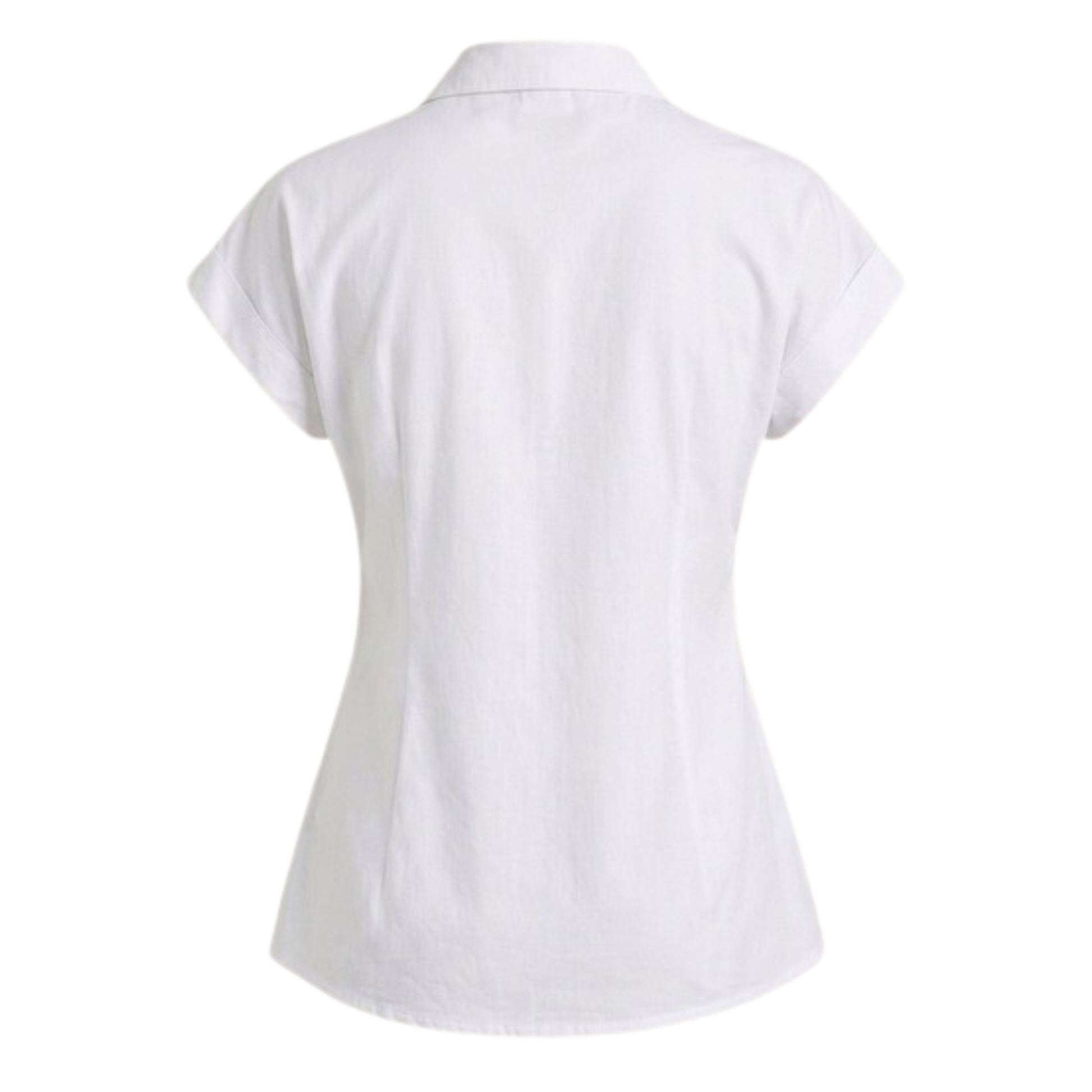 Women’s Solid Cap Sleeve Shirt Top-Linen