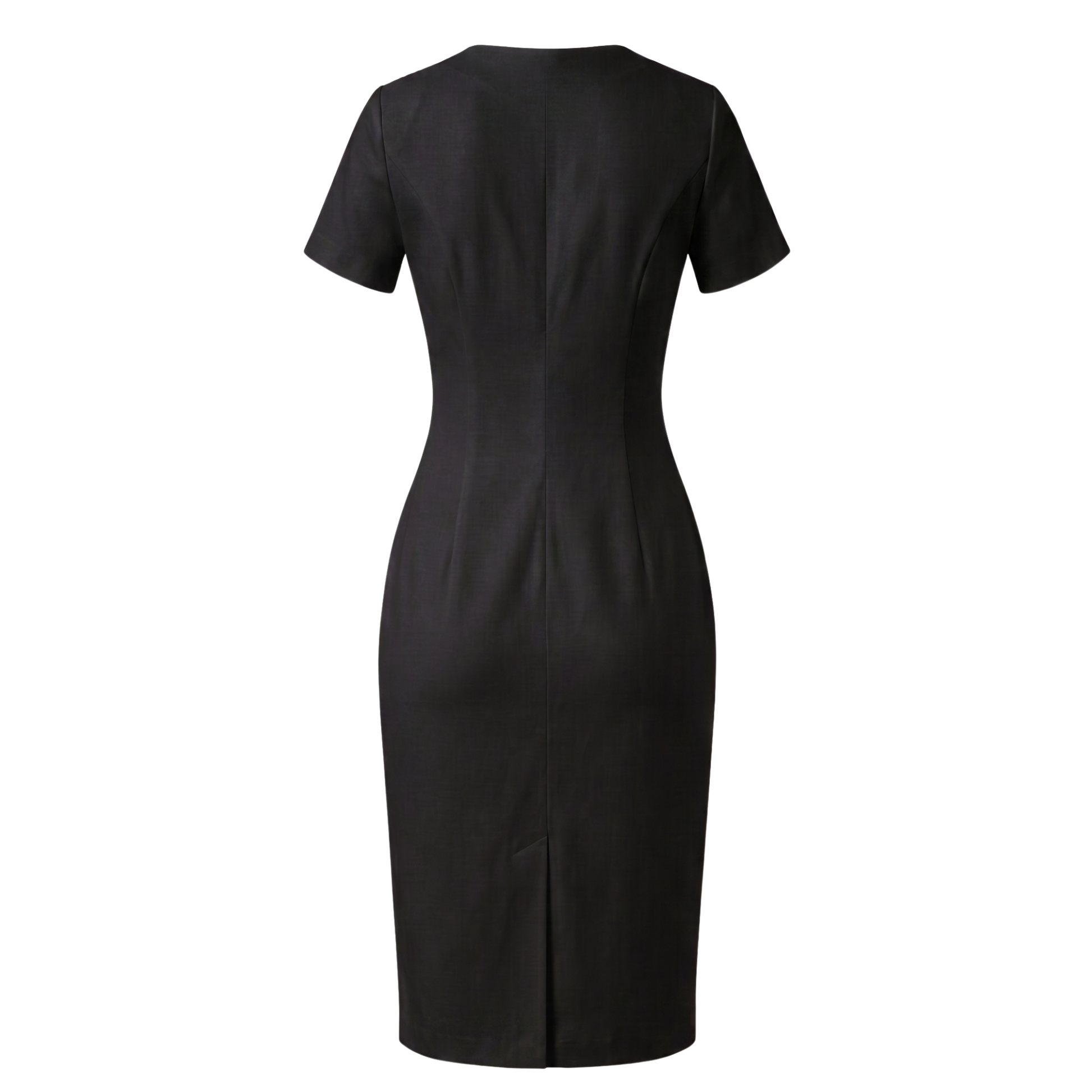 Tailored Button Detail Midi Dress